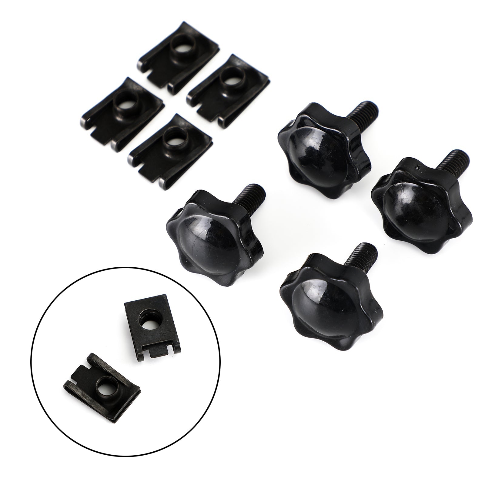 Saddlebag Lever Lock Bolts & Nuts Set Black Fits For Glide King Touring 96-19