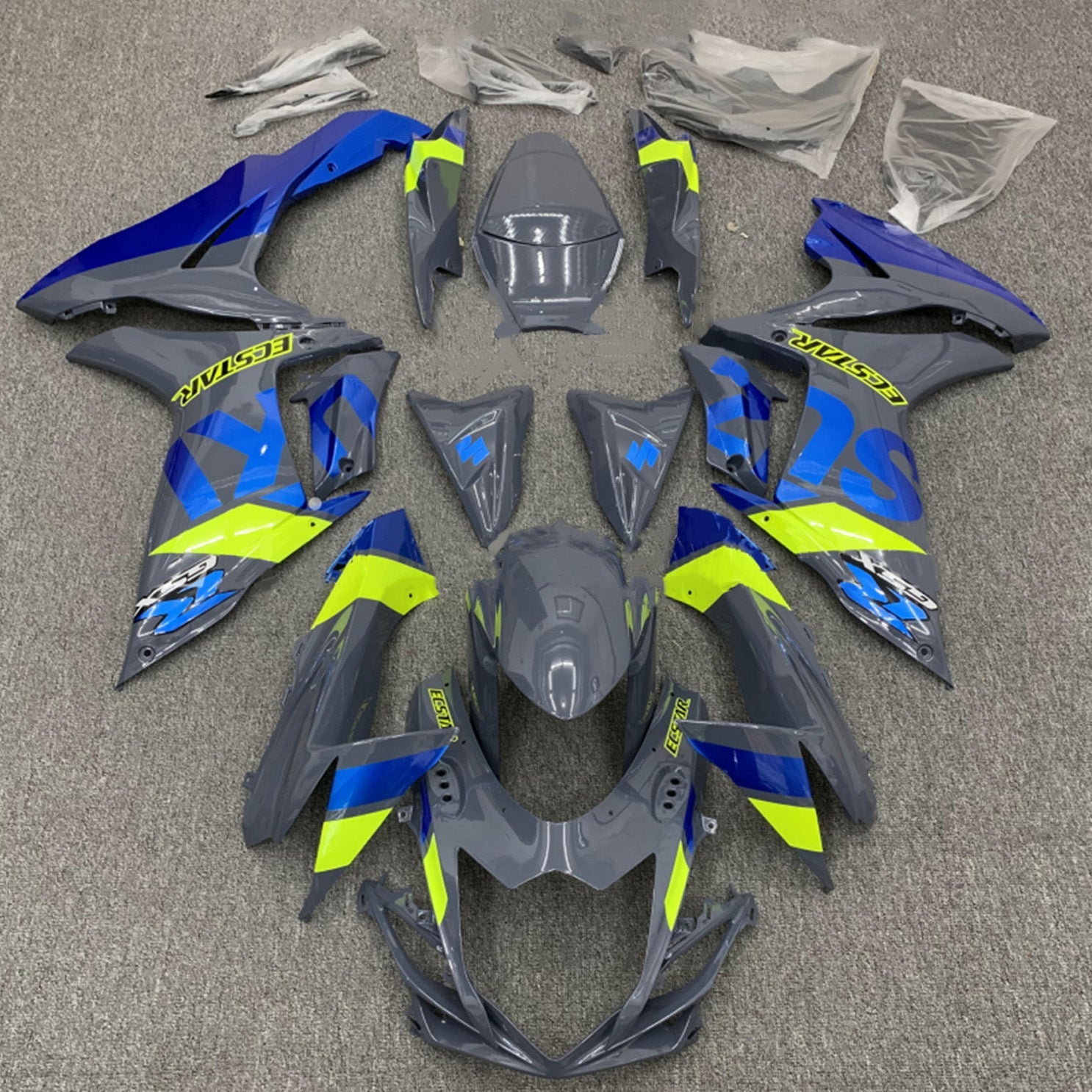 2011-2024 Suzuki GSXR 600/750 K11 Amotopart Injection Fairing Kit Bodywork Plastic ABS #101