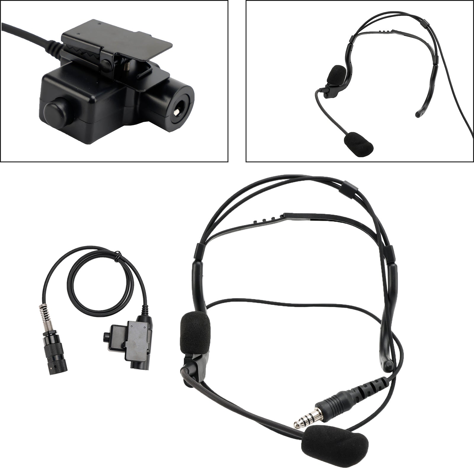 7.1-C8 Achtermontage Plug Tactische Headset 6-Pin U94 PTT Voor AN/PRC148 PRC152 U329