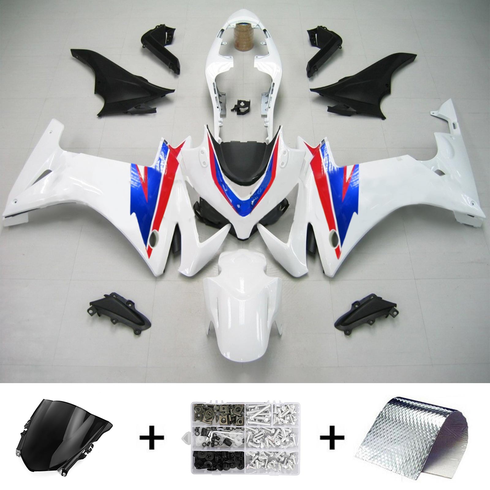 2013-2015 Honda CBR500R Kit de carénage d'injection Amotopart Carrosserie Plastique ABS #109