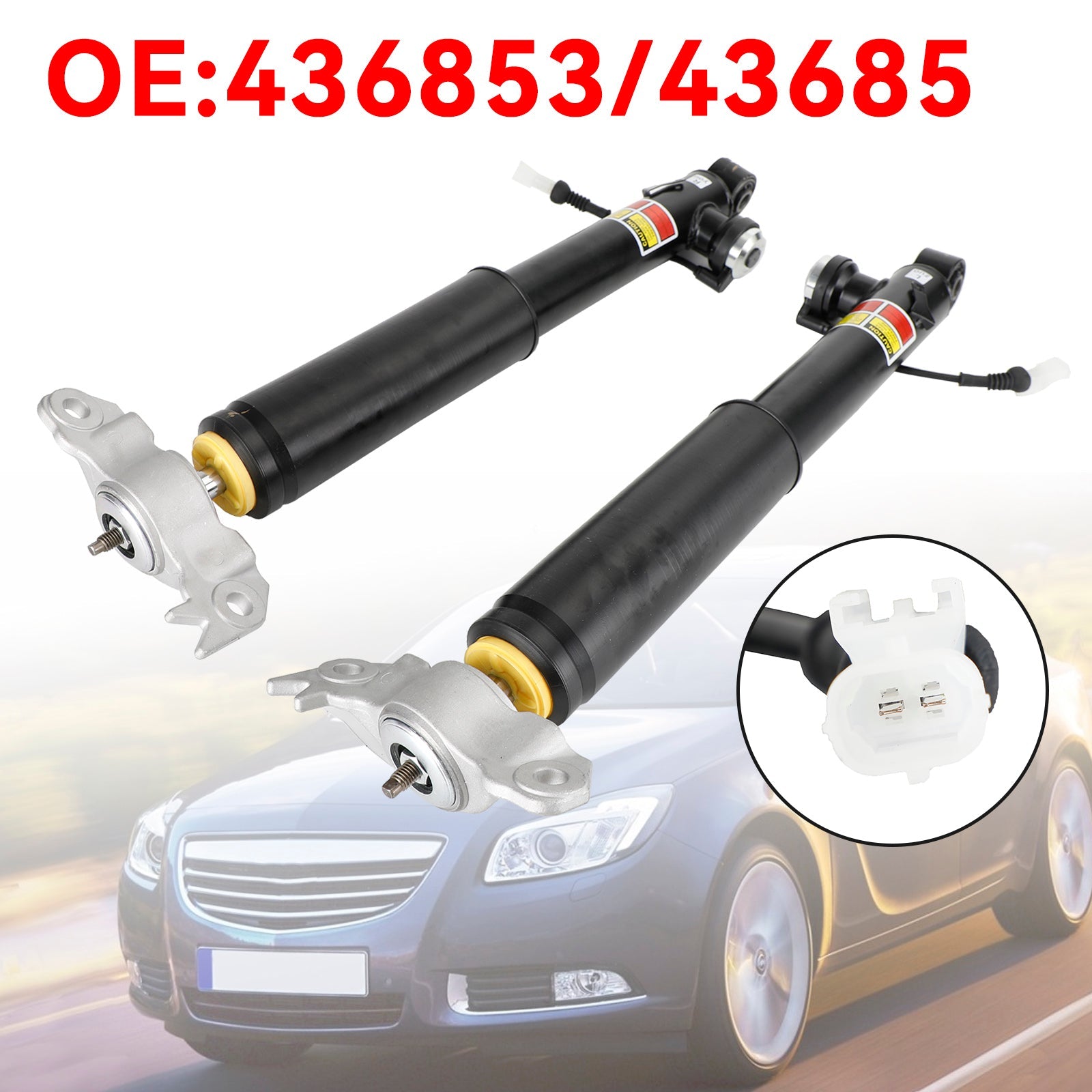 Opel Insignia A 2008-2017 436853 436854 Pair Rear Shock Absorber Struts Fedex Express