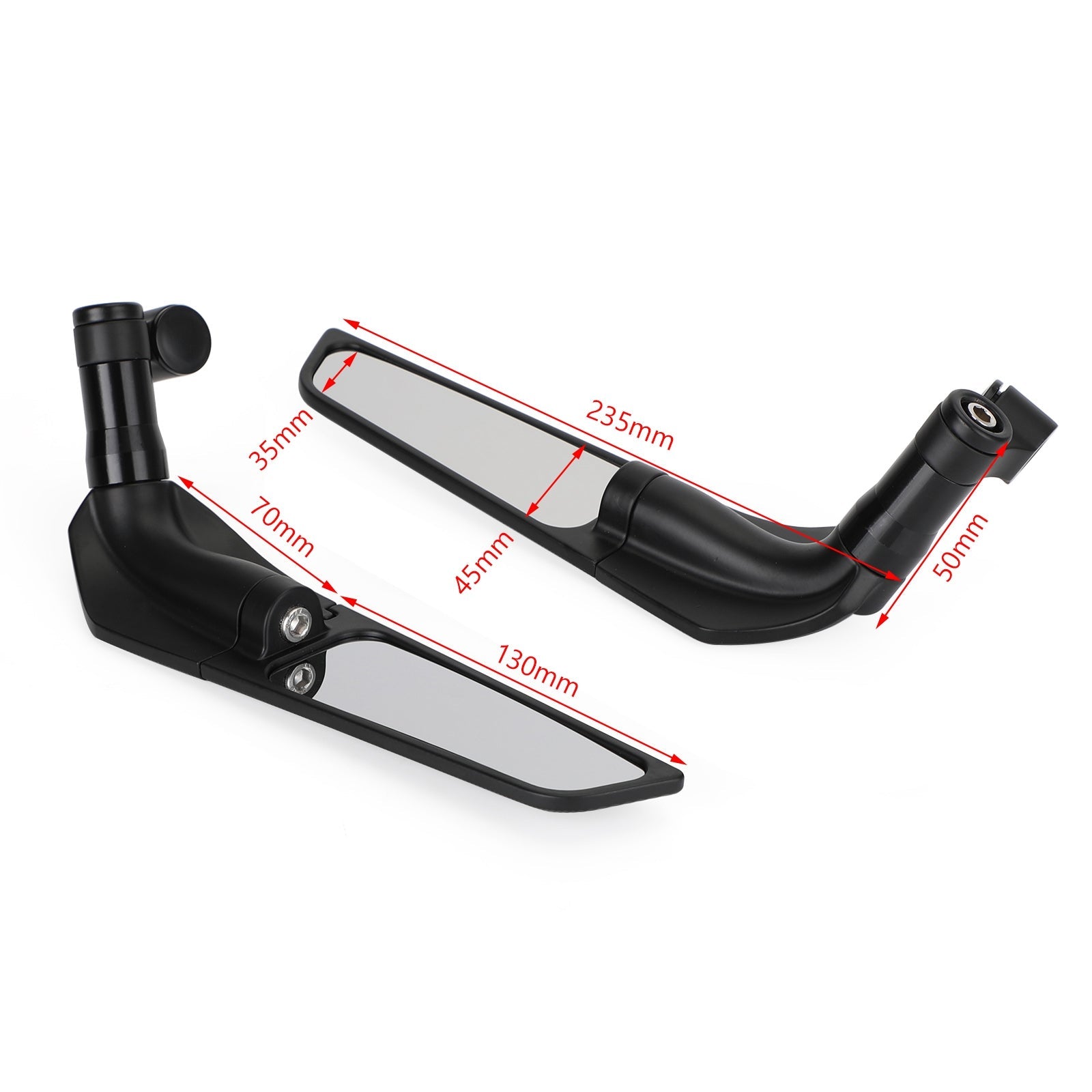 Wing Fin Spoiler Side Achteruitkijkspiegels Voor Yamaha XT660 R/X Tenere 660 700 1200 Generiek