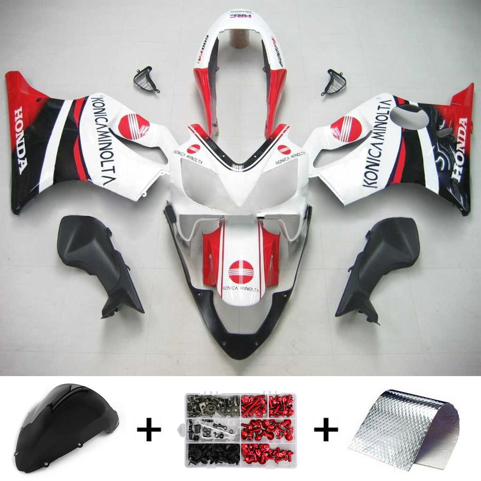 2004-2007 Honda CBR600 F4i Amotopart injectiekuipset carrosserie kunststof ABS #111