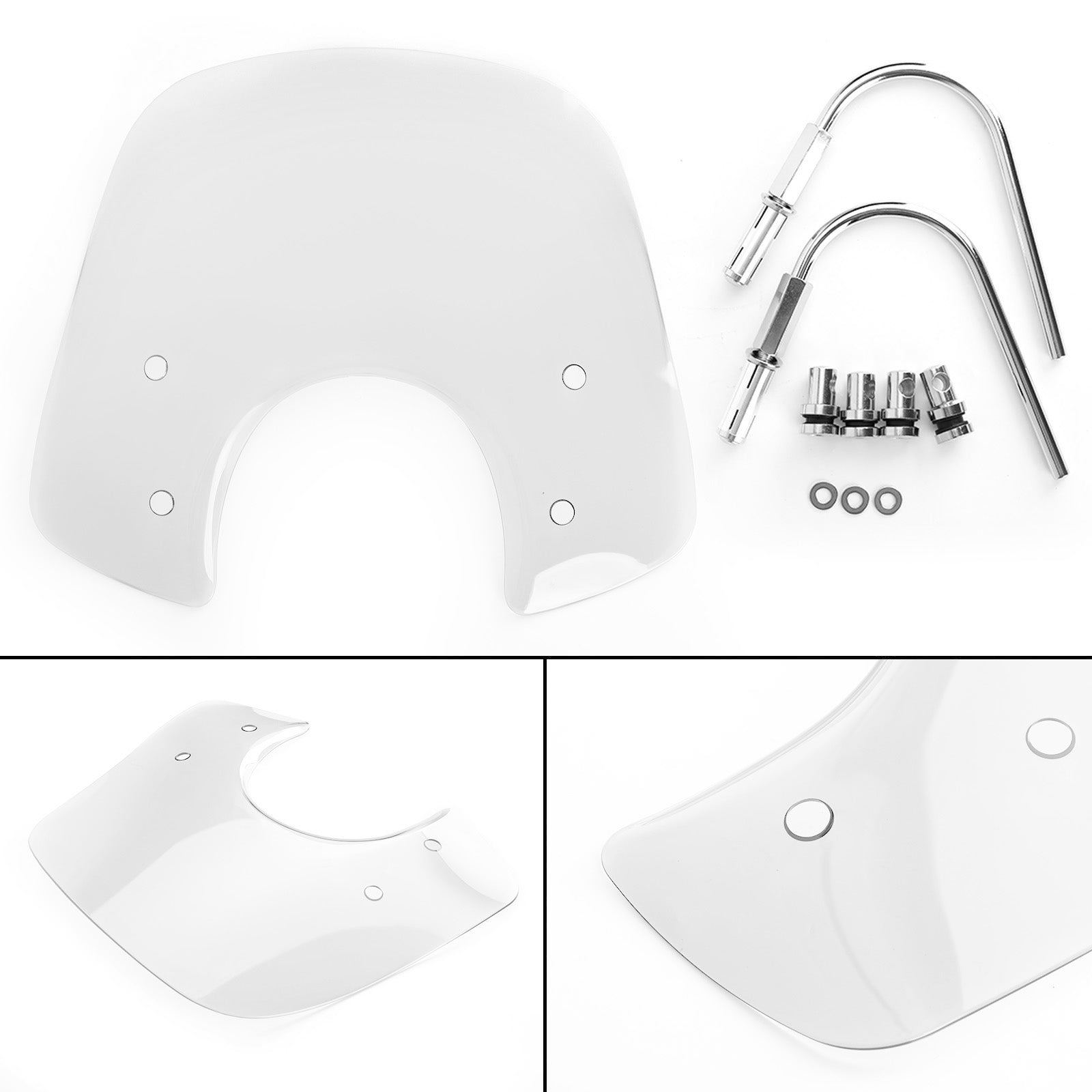 Pare-brise pare-brise adapté pour Vespa LX50 LX125 LX150 GT200 GTS250ie GTS300 Super générique