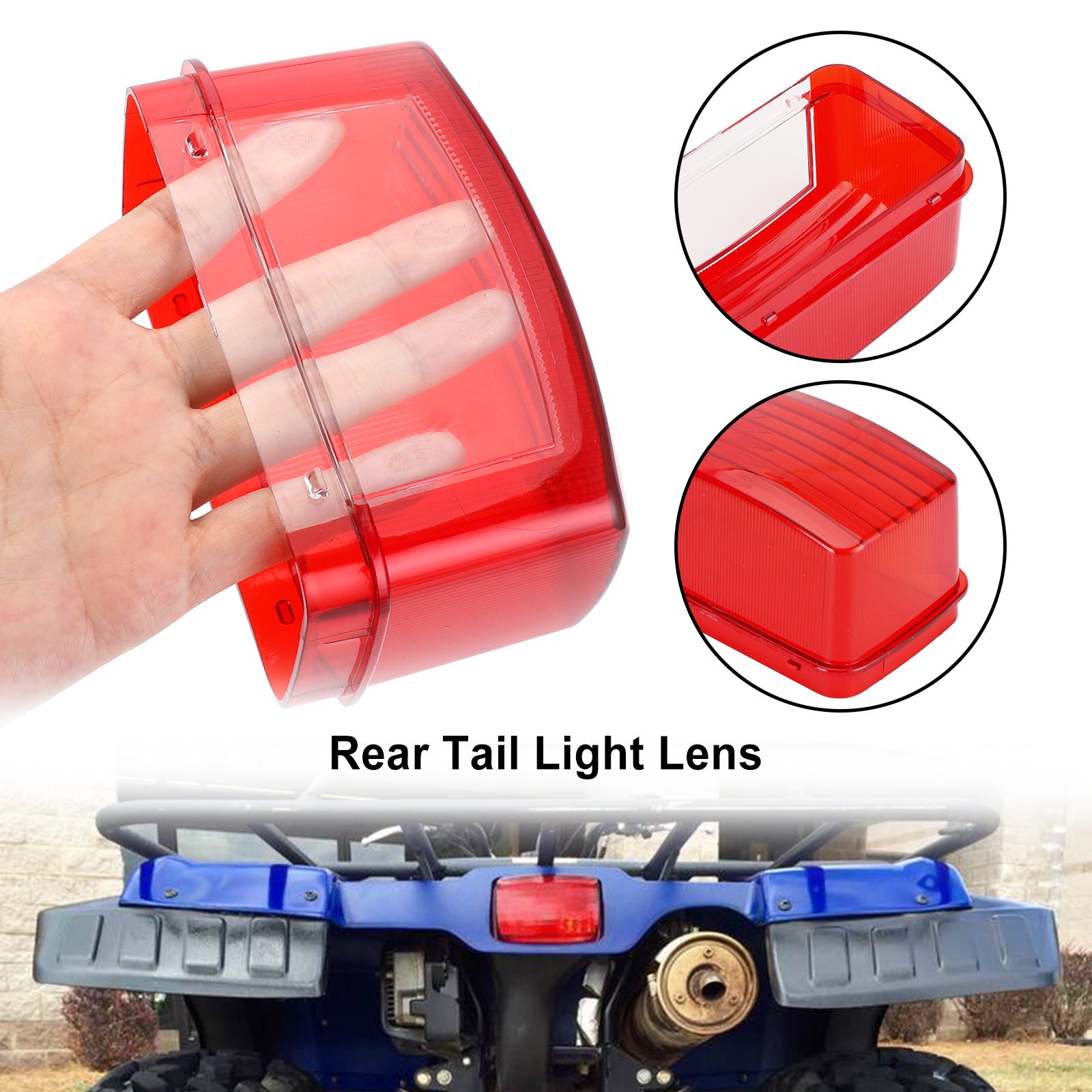 Rear Tail Light Lens For Yamaha Grizzly Kodiak Big Bear Bruin Rhino 450 660 700