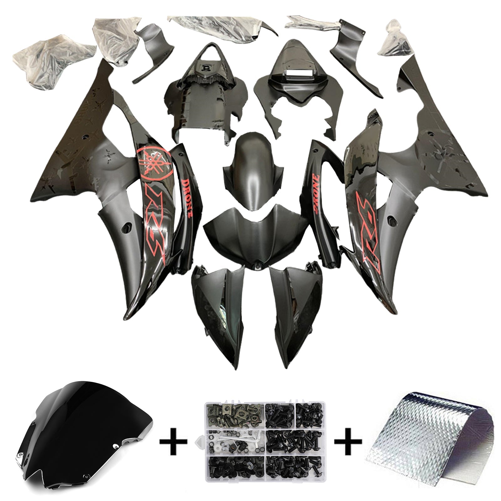 2008-2016 Yamaha YZF 600 R6 Kit de carenado Carrocería Plástico ABS