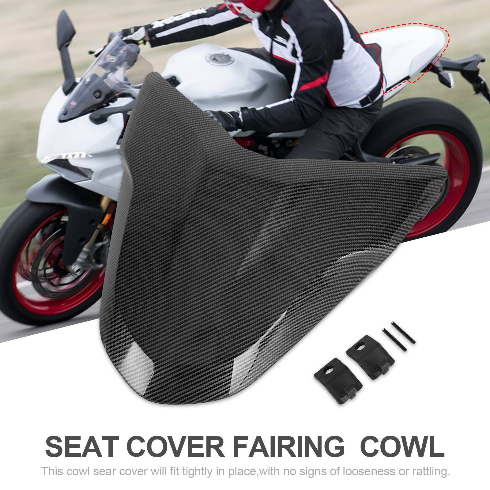 Tail Rear Seat Cover Fairing Cowl For DUCATI Supersport 939 950 All Year Generic