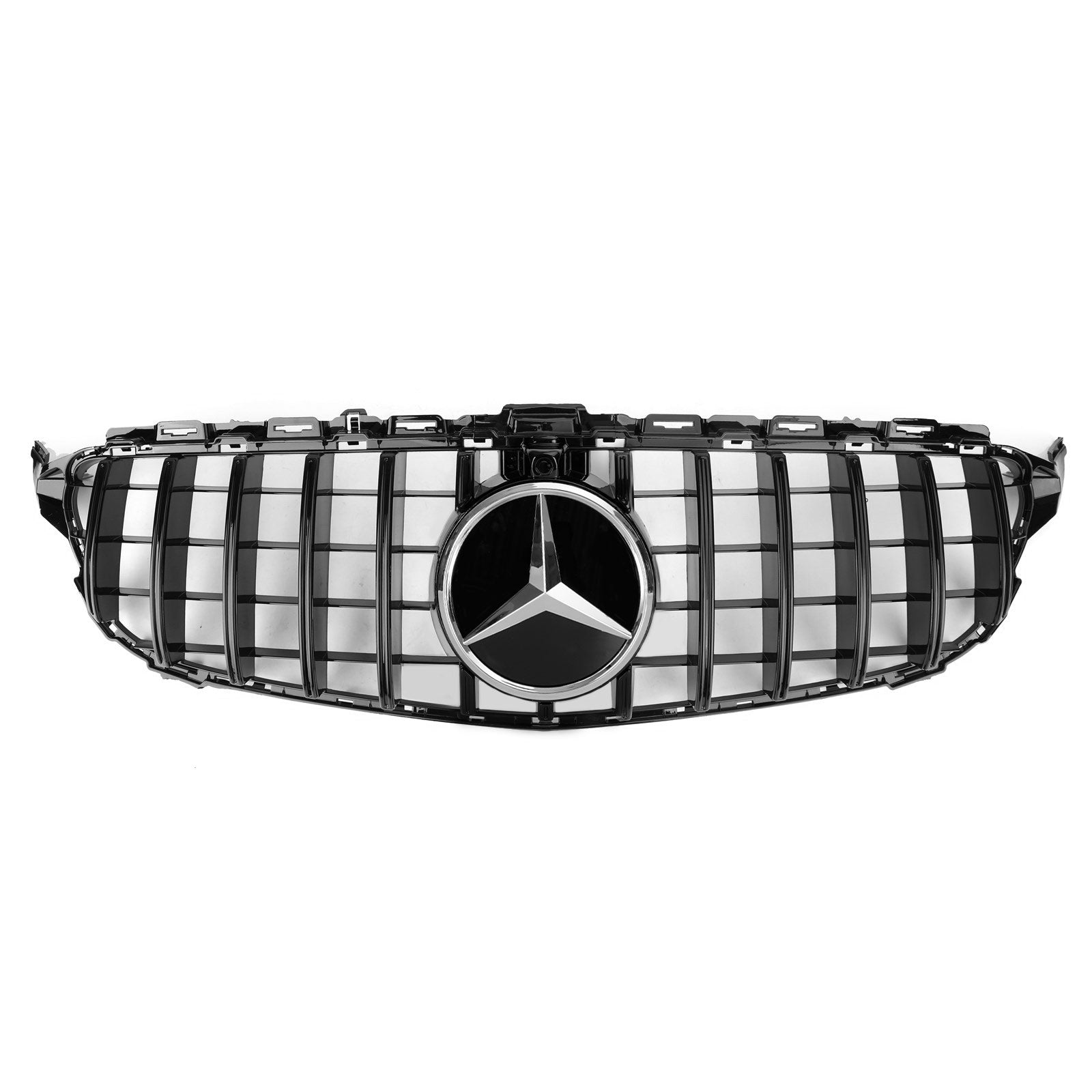 Mercedes Benz Classe C 2019-2021W205 Grille de calandre de style GTR avec caméra générique pour C300 C250 AMG (modèles avec caméra)