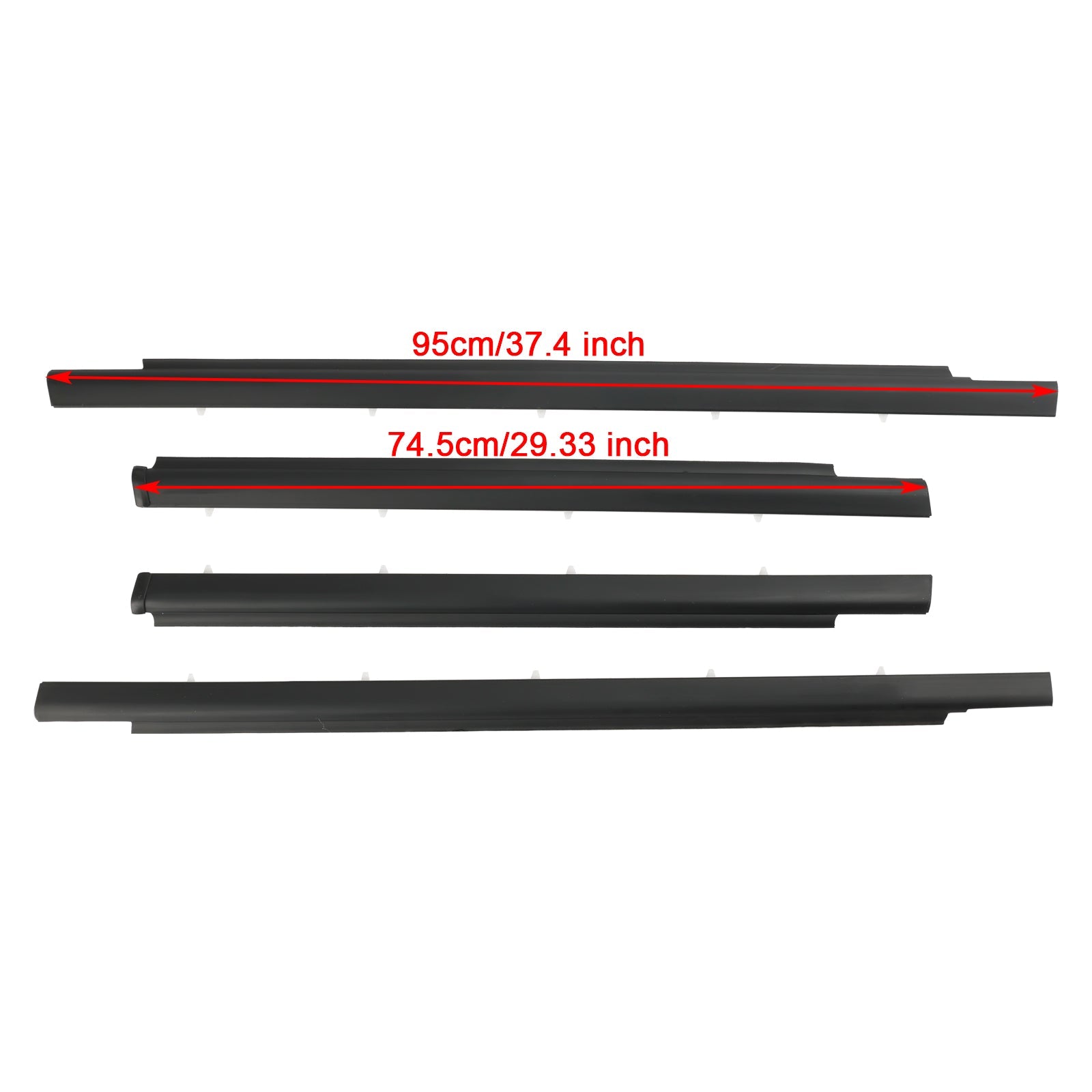 SEQUOIA Toyota 2001-2007 4pcs Door Belt Molding Weatherstrip 75710-0C010