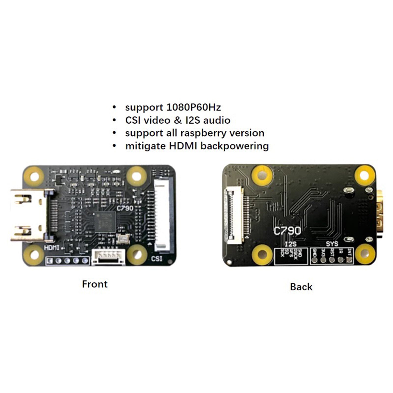 HDMI to CSI-2 C790 Module HDMI IN to CSI C0779 Expansion Board Pikvm