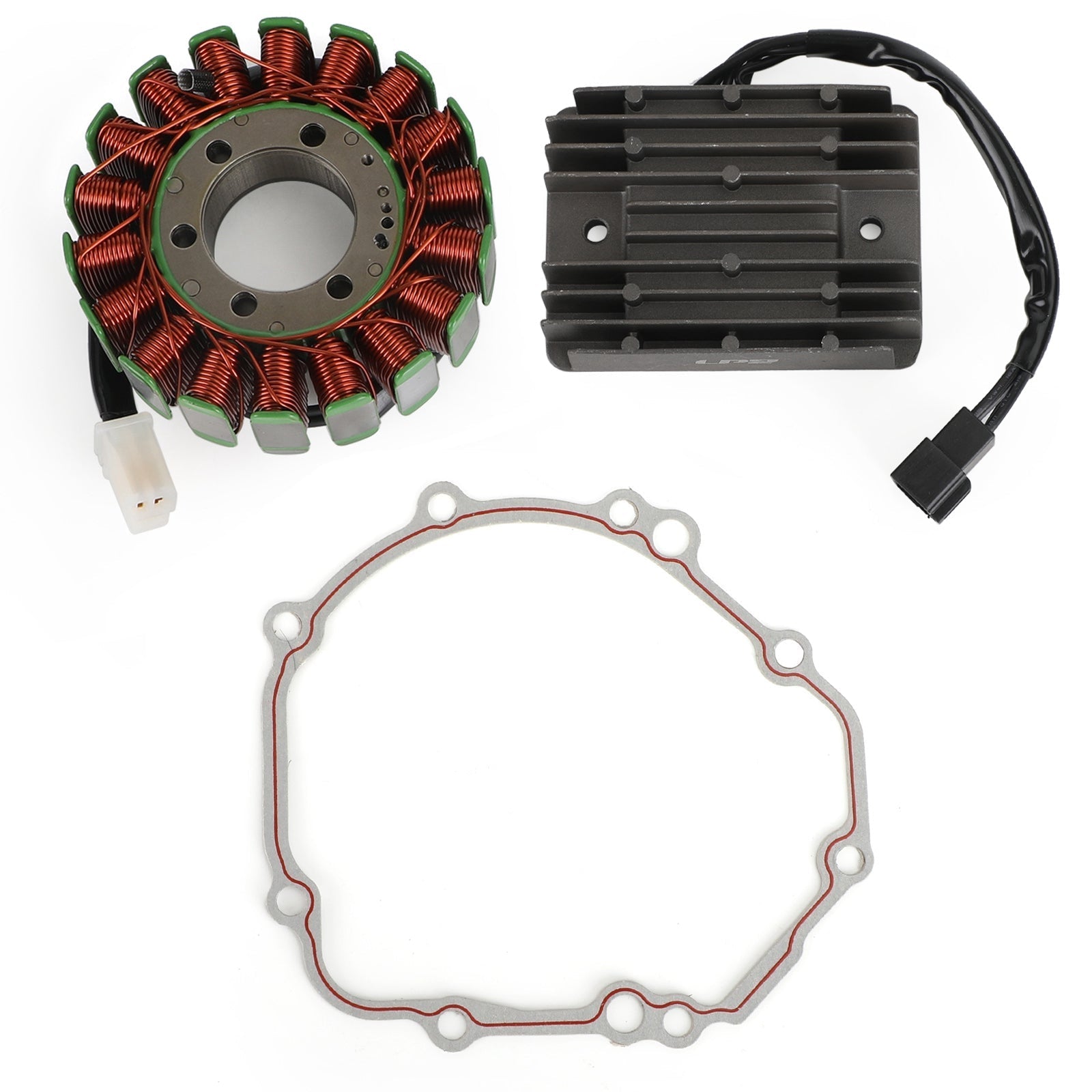 Magneto Coil Stator+Voltage Rectifier+Gasket For Suzuki GSXR 600 750 2004-2005 Generic