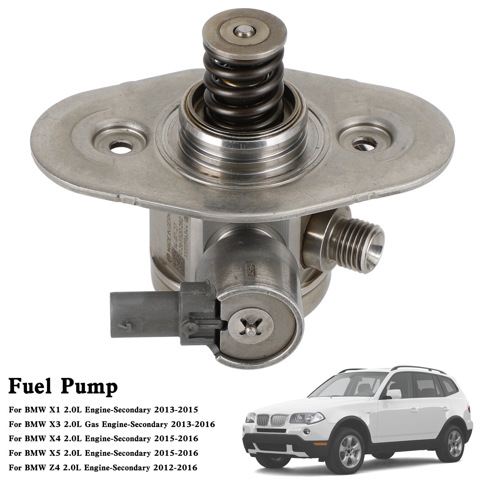 2013-2016 BMW 320i X1 X3 2.0L høytrykks drivstoffpumpe 13518604229 0261520281