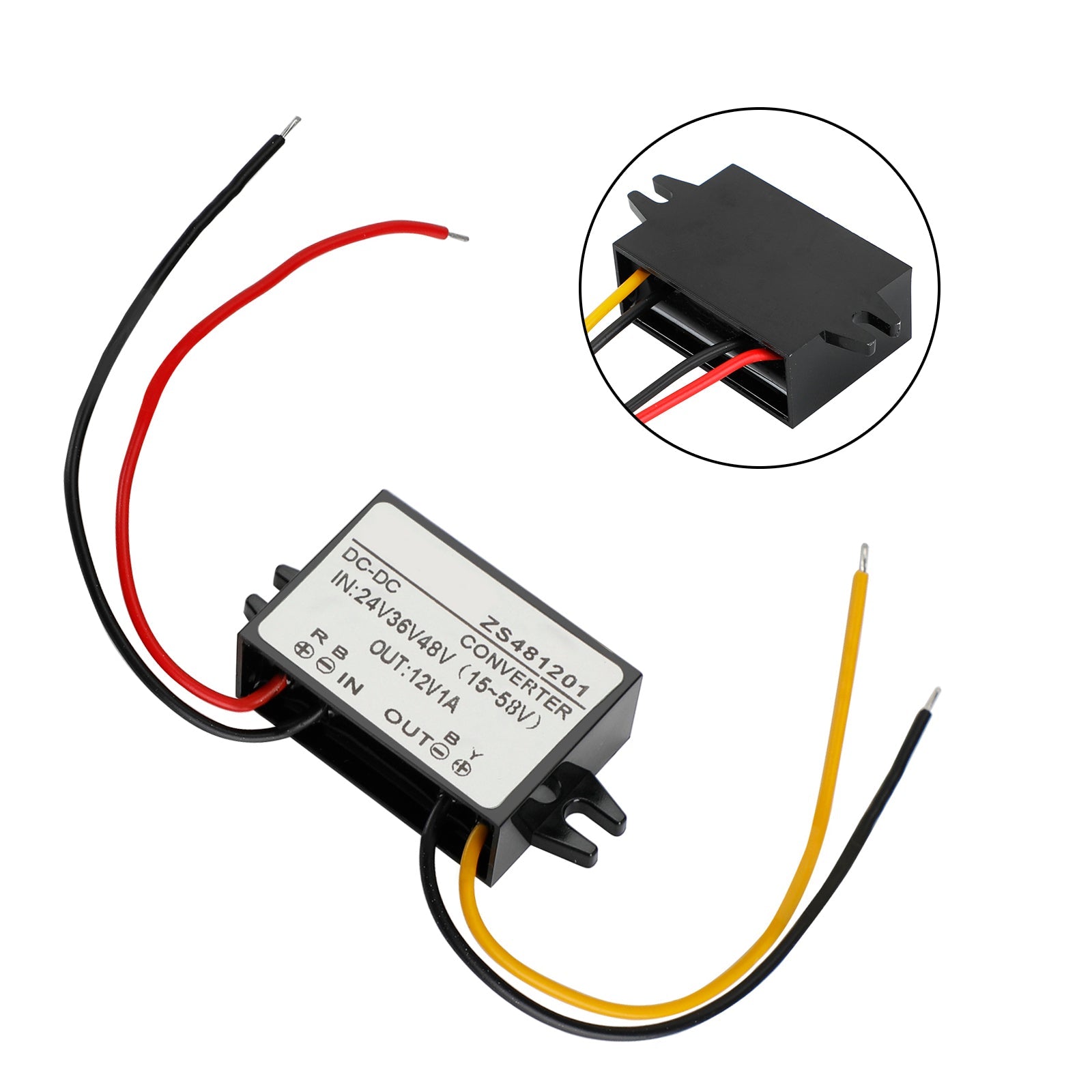 Waterdichte DC-DC-converter 24V 36V 48V Step Down naar 12V voedingsmodule