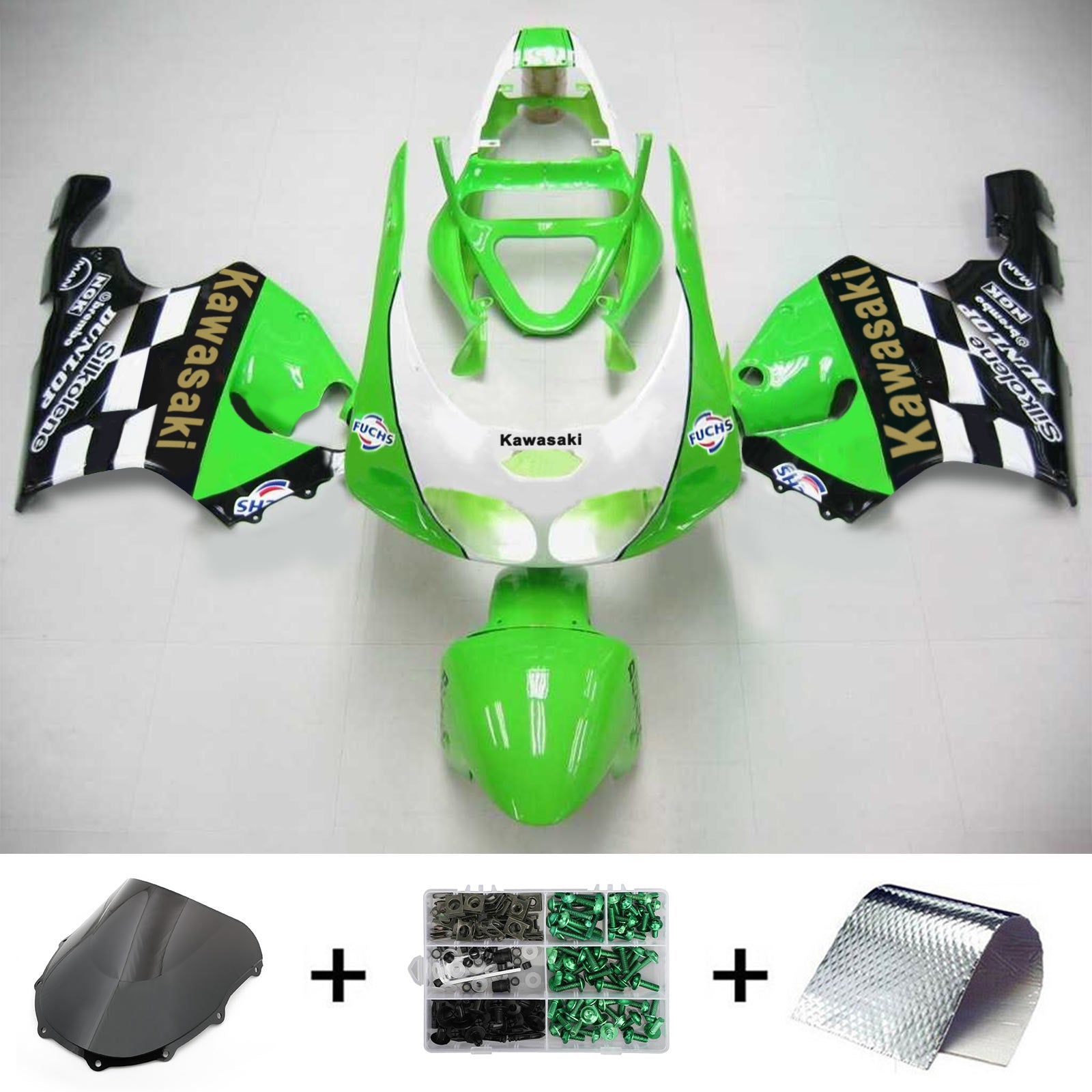 1996-2003 Kawasaki ZX7R Injection Fairing Kit Bodywork Plastic ABS