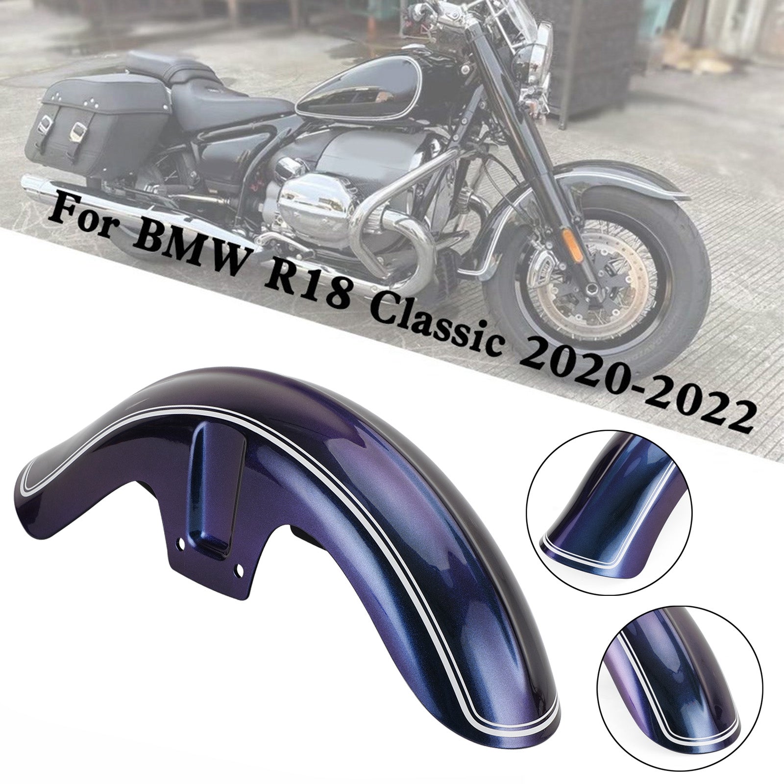 Front Wheel Fender Mudguard Splash Guard For BMW R18 Classic R 18 2020-2022