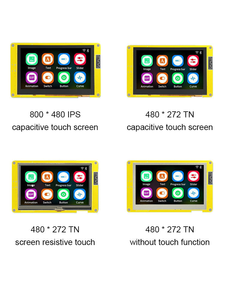 Carte de développement ESP32, écran intelligent LCD 4.3 pouces, Module WiFi Bluetooth PSRAM 16M