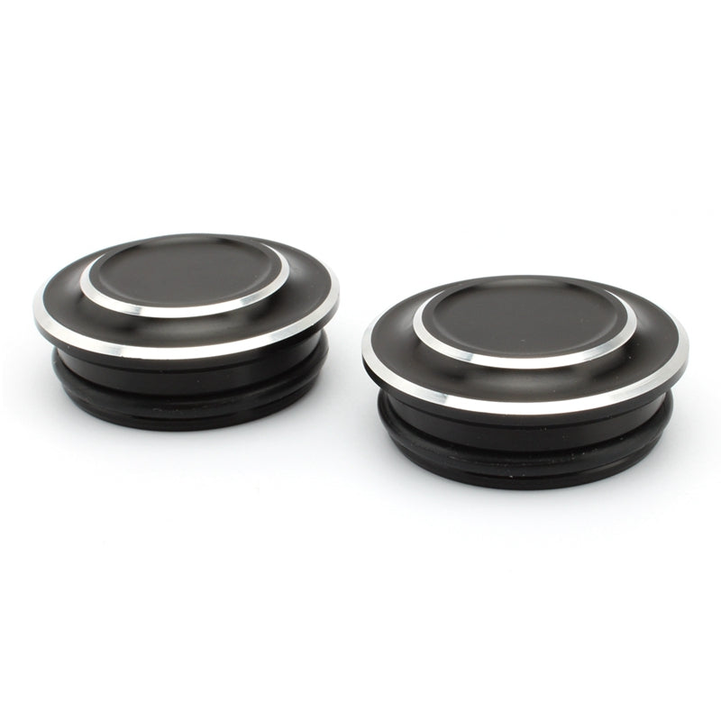 Billet Aluminium Frame Plug Caps Zwart Geschikt voor Honda Rebel CMX500 2020-2021