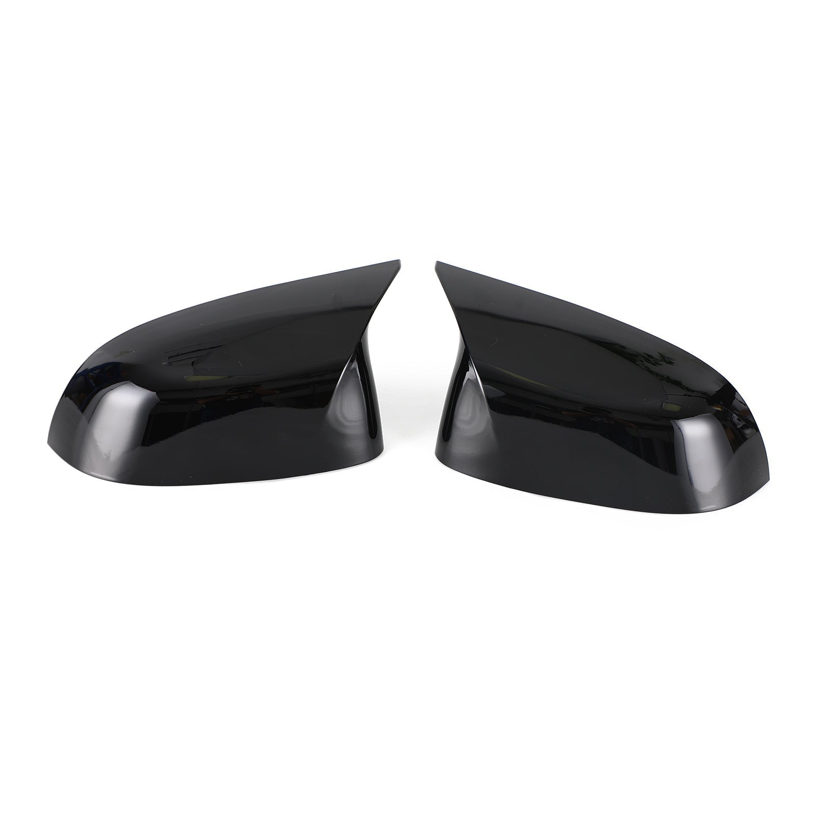 2x Black Rear View Side Mirror Cover Caps For BMW X3 X4 X5 X6 G01 G02 G05 G06