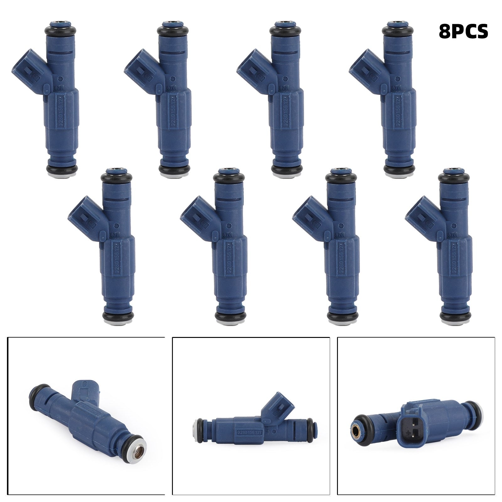 8PCS Fuel Injectors 0280156127 Fit 1996-2014 Ford Mustang 4.6l 5.0l V8 Generic