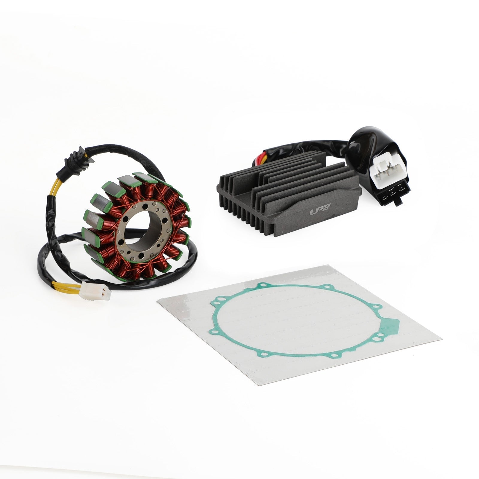 Magneto Stator+Voltage Gelijkrichter+Pakking Voor Honda VFR800Fi Interceptor 800 00-01 Generiek