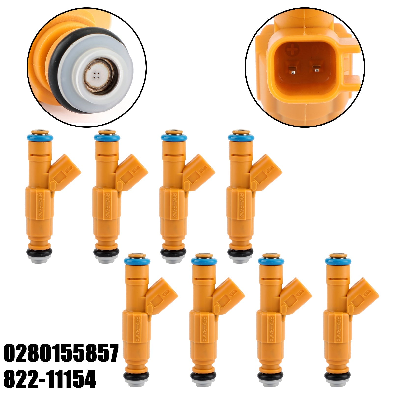 Set van 8 brandstofinjectoren 0280155857 voor Ford 4.6 Lincoln Town 822-11154 Generiek