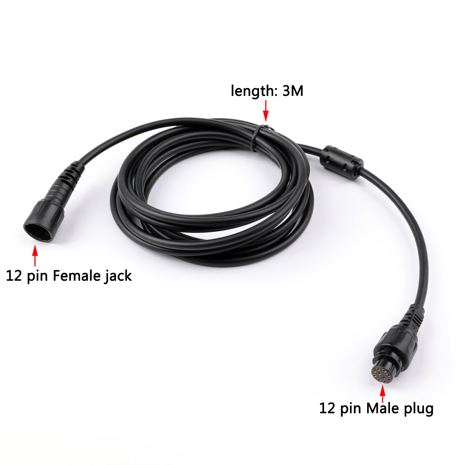 Car Repeater Hand Microphone Extension Cable 3M For Hytera MD780 MD650 RD980