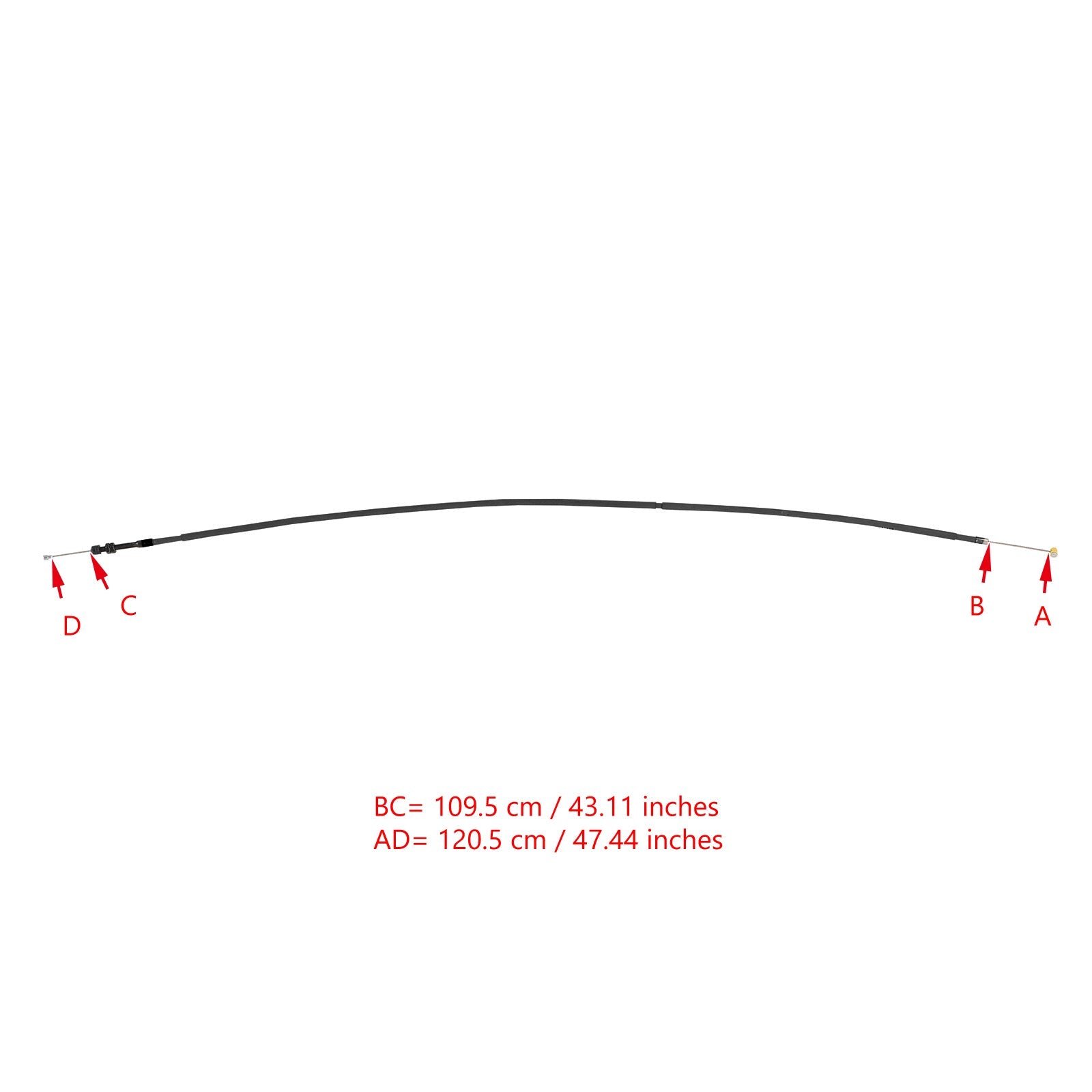 Vervanging van de motorfietskoppelingskabel geschikt voor Yamaha YZF R1 YZF-R1 2002-2003 Generiek