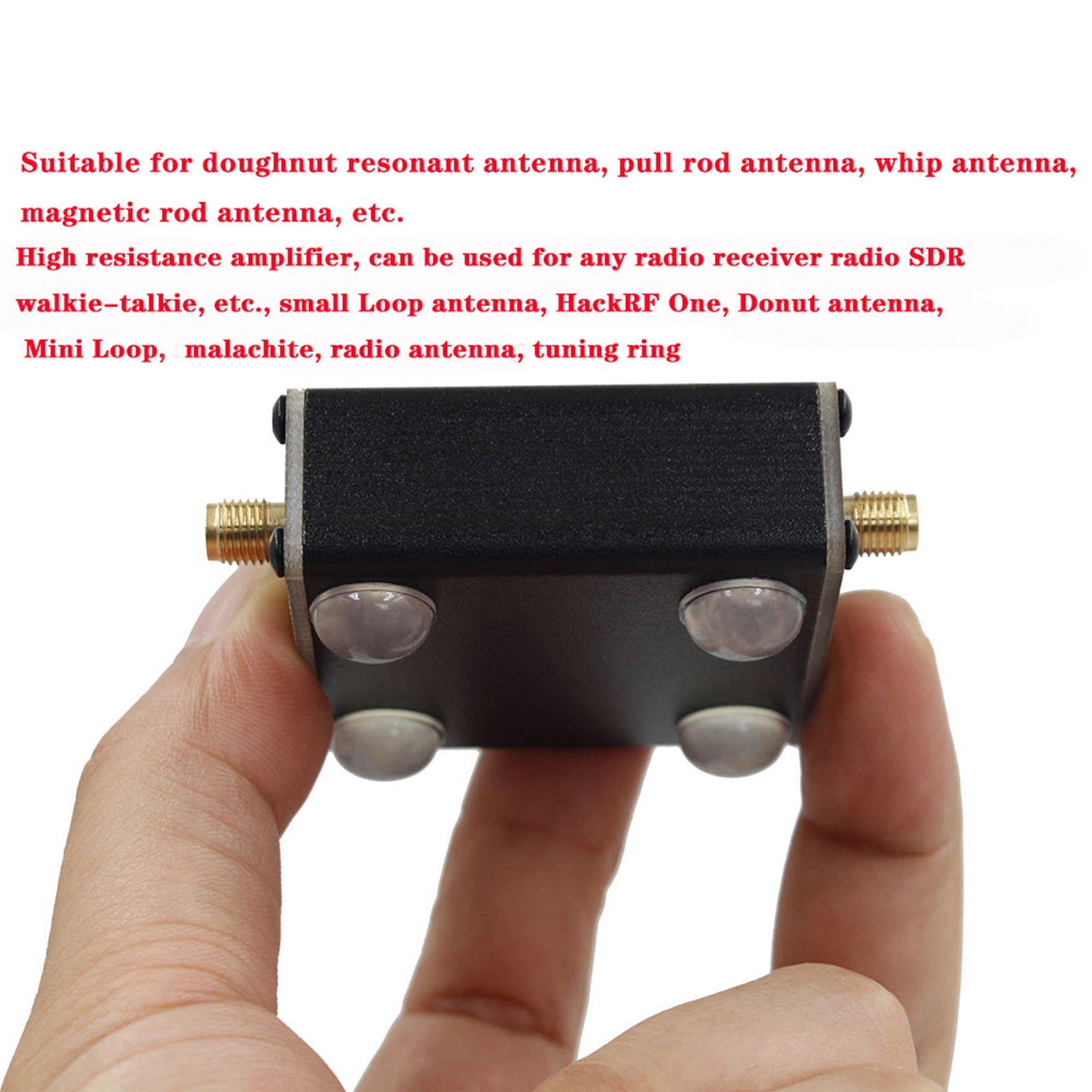 High Impedance Amplifier for SDR Walkie Talkie Donut AM MW/SW Antenna HackRF One