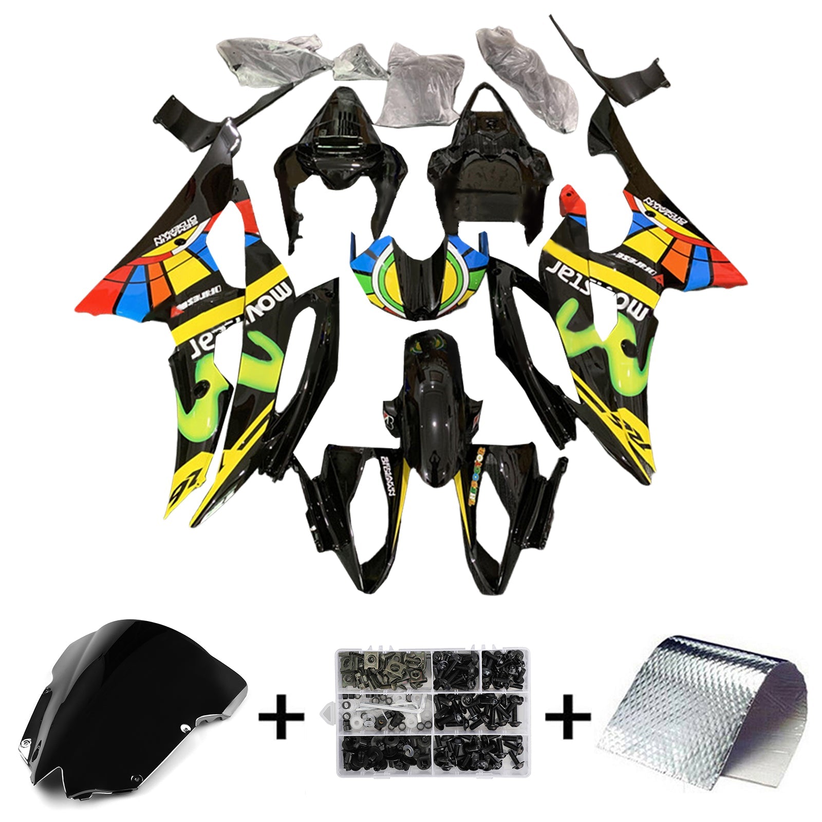 2008-2016 Yamaha YZF 600 R6 Kit de carenado Carrocería Plástico ABS