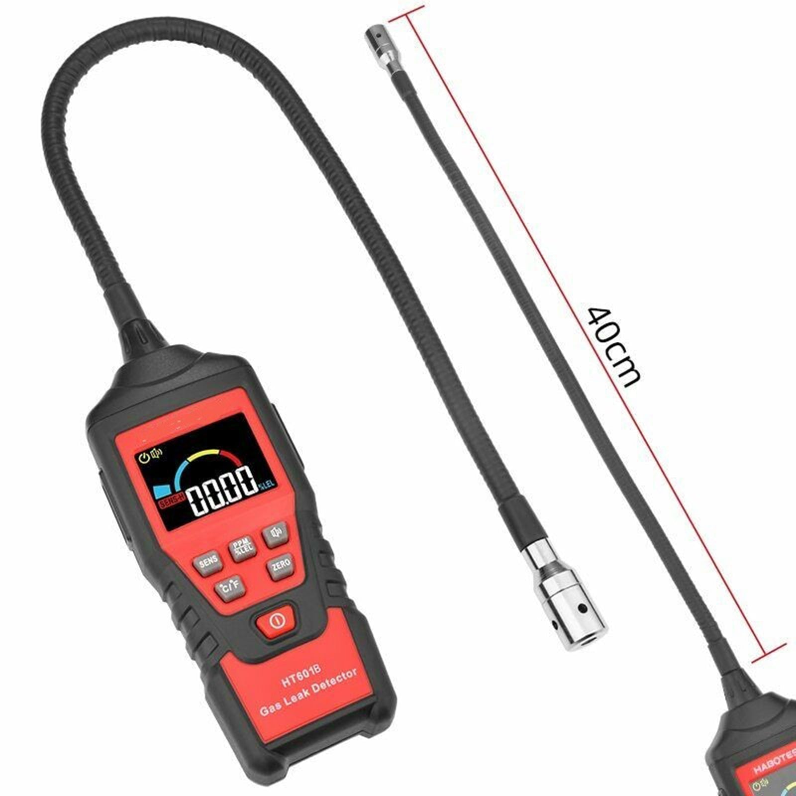 Détecteur de fuite de gaz, détecteur de gaz Combustible Portable, testeur LCD, fuite visuelle