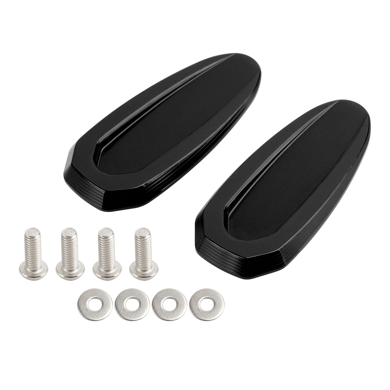 2020-2023 BMW S 1000 RR Black mirror delete blanking block off plates