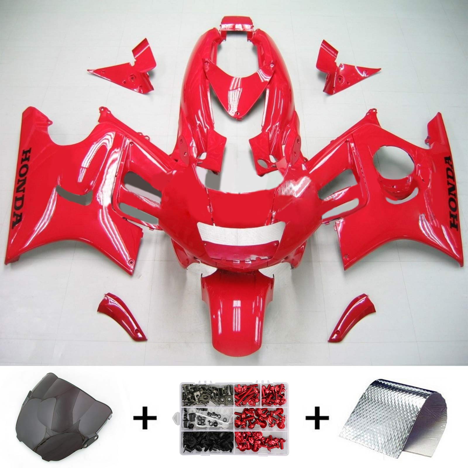 1995-1996 Honda CBR600 F3 Amotopart Injection Fairing Kit Bodywork Plastic ABS #109