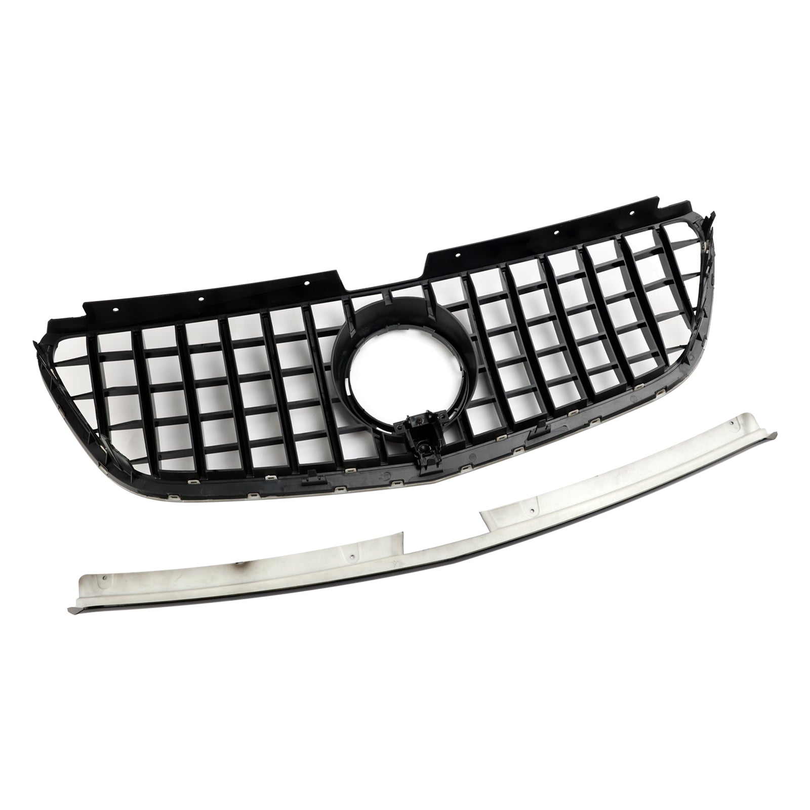 Vito 2015-2019W447 Grille de pare-chocs avant noire brillante de style Mercedes GT