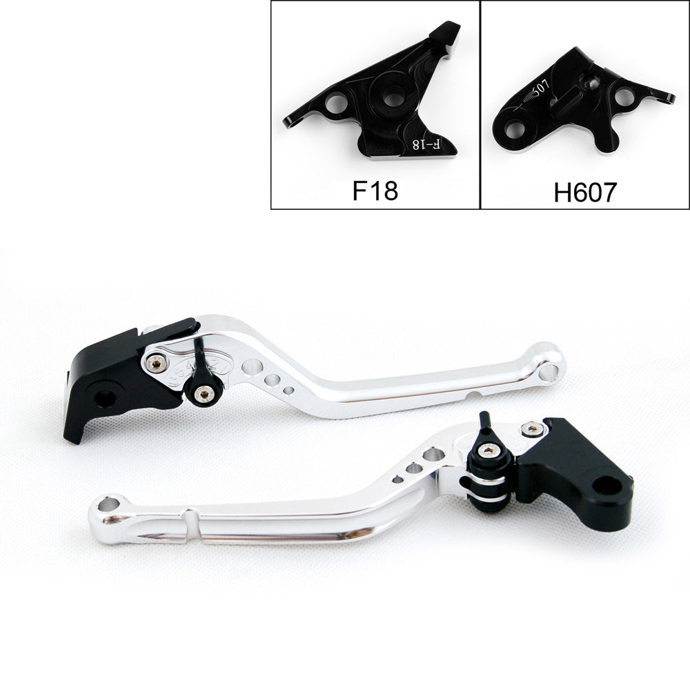 Long Brake Clutch Levers For Honda 07-13 CBR600F 11-13 CBF600/SA Black Generic