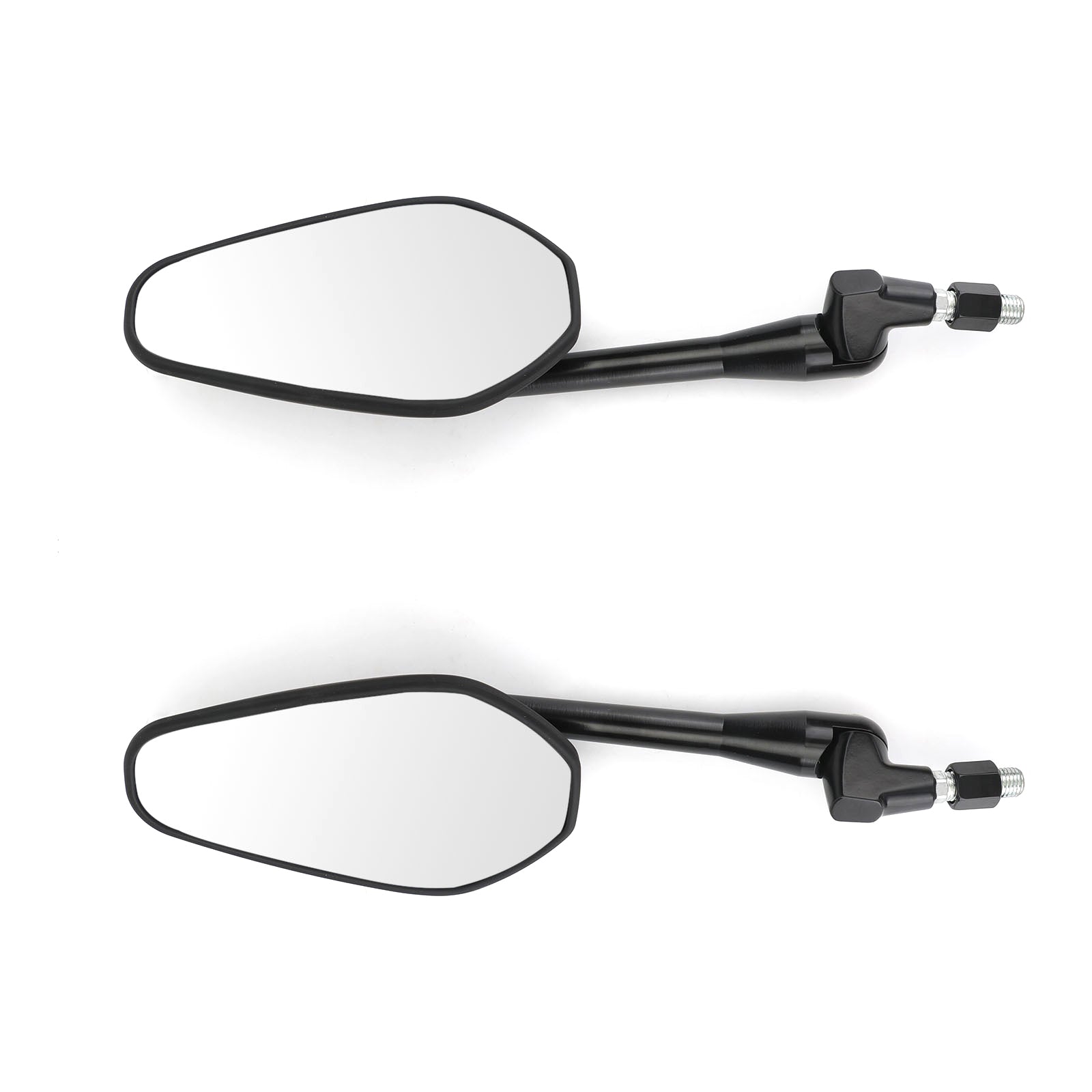 Pair M10 Rearview Mirror for Motorcycle Custom Cruiser Cafe Racer UNIVERSAL Generic