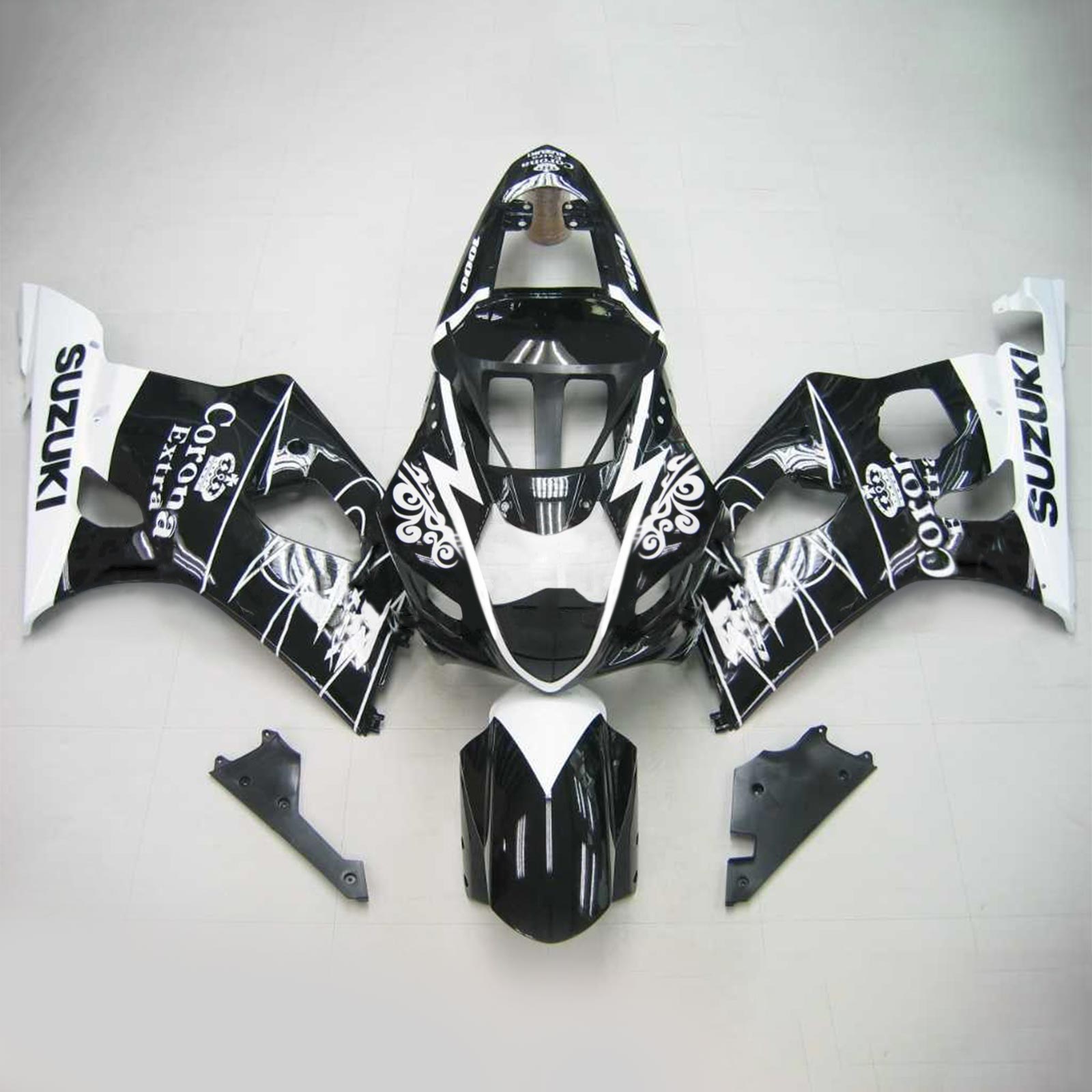 2003-2004 Suzuki GSXR1000 K3 Amotopart Injection Fairing Kit Karosseri Plast ABS #108