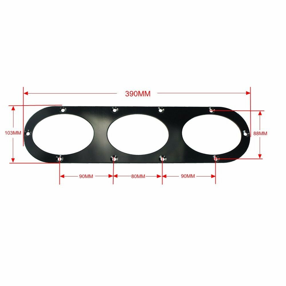 Diffuseur Panneau Arrière Race Bumper USA Air Aluminium Voiture Noir Universel Diversion Générique