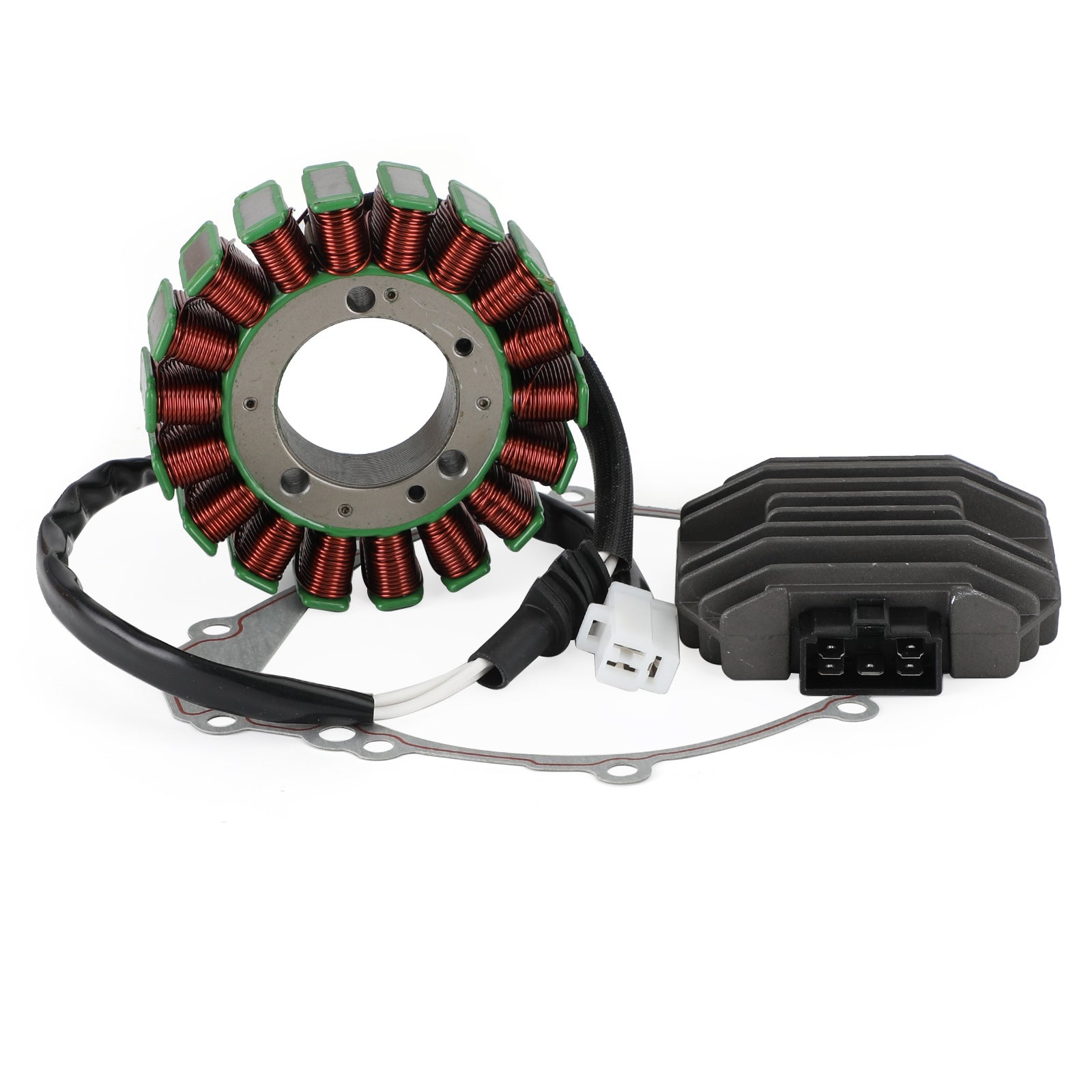 Magneto Stator + Spanningsgelijkrichter + Pakking Voor Yamaha YZF R1 YZF-R1 1998-2001 00 99 Generiek