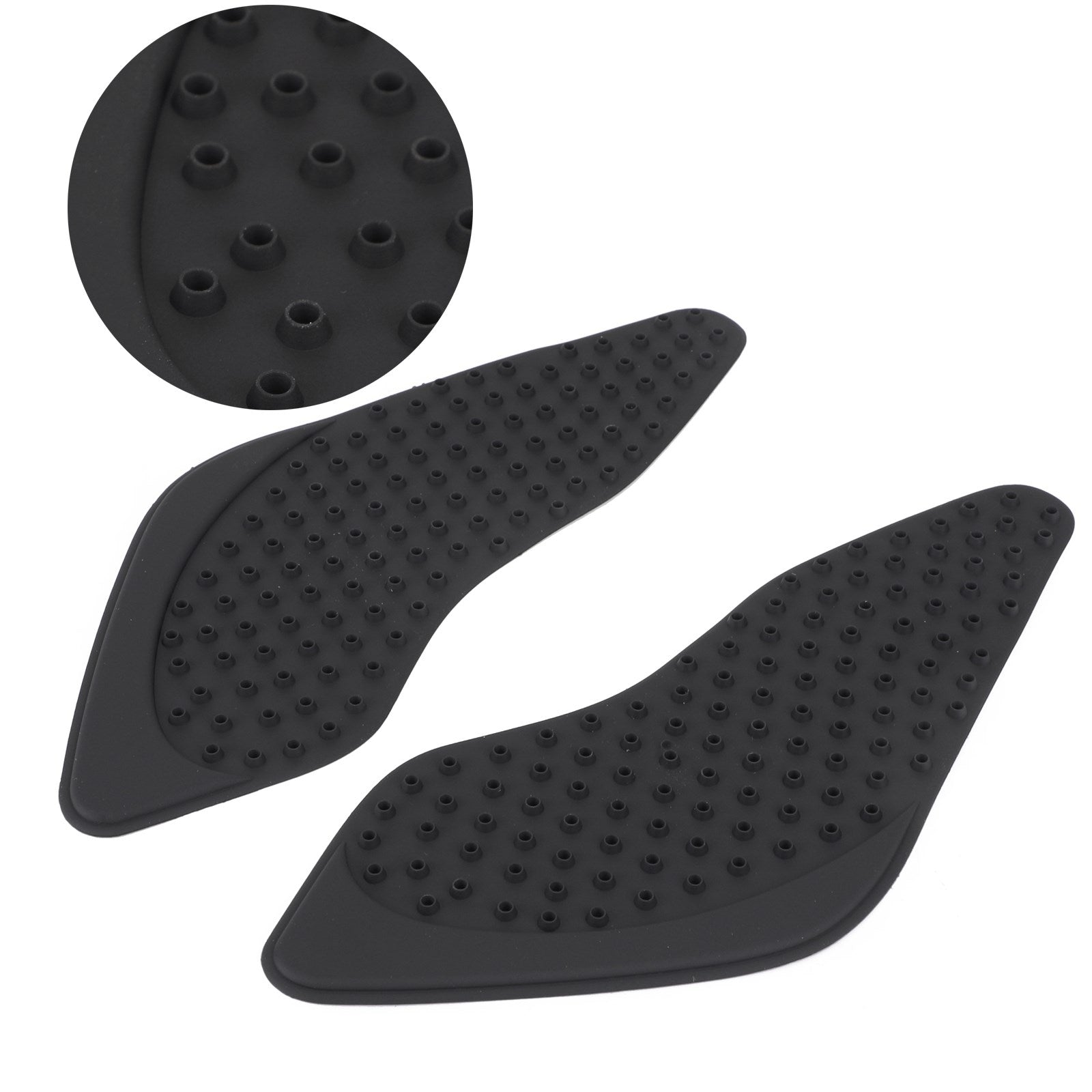 2X Side Tankpad Brandstoftankbeschermer Fit Voor Honda Cb400 Vtec 92-18 Rubber Zwart Generiek