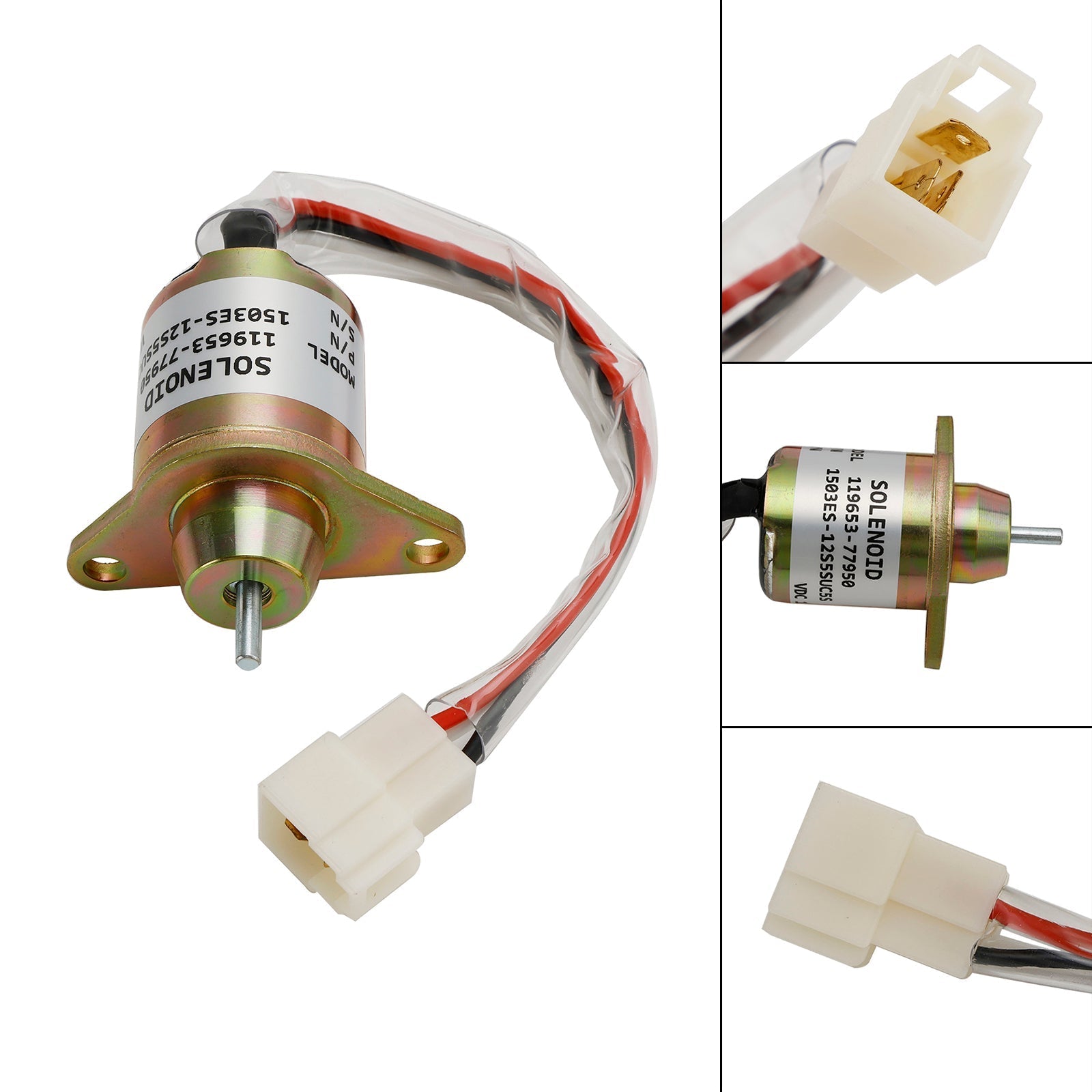 Électrovanne d'arrêt de carburant pour Yanmar 1503ES-12S5SUC5S 119653-77950