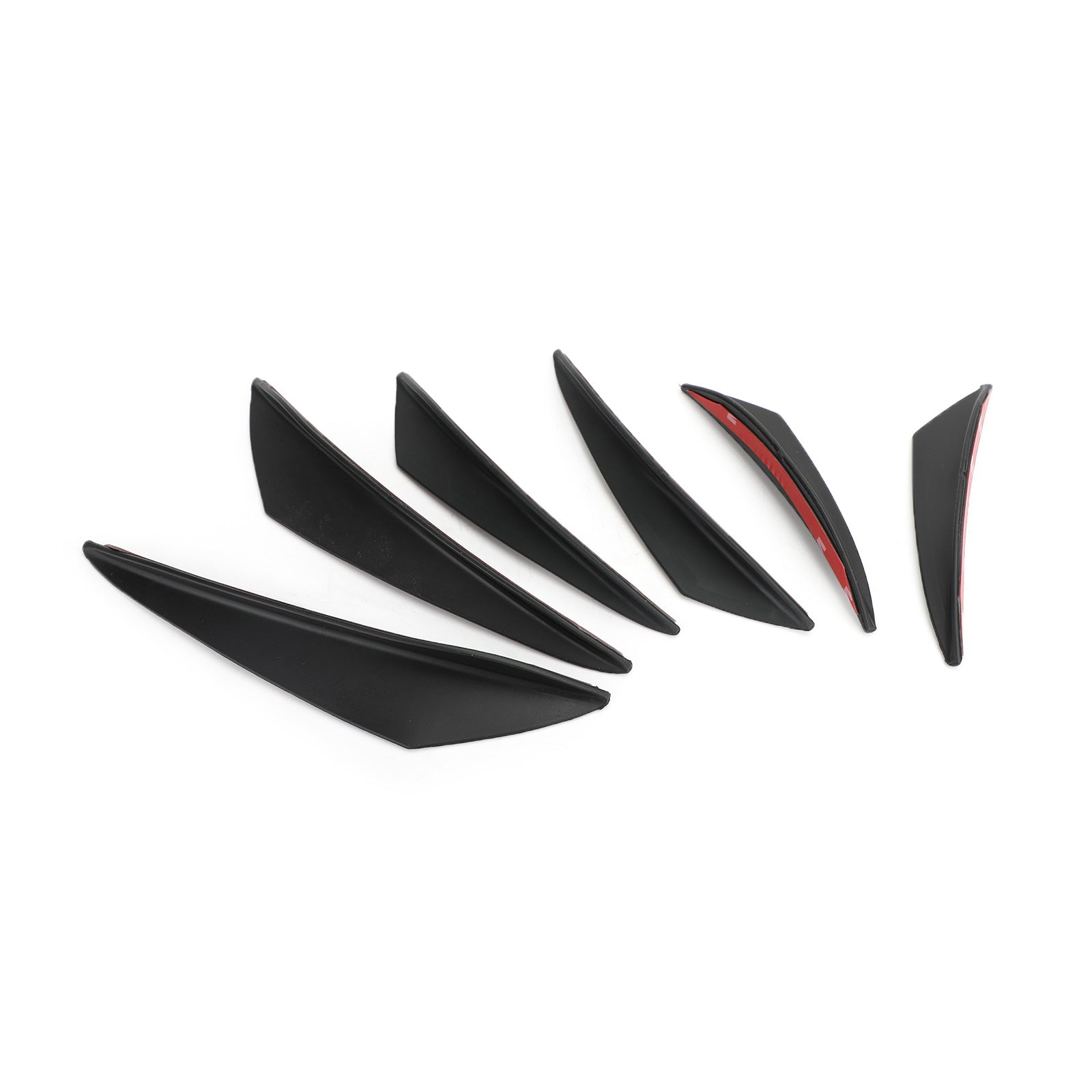 6pcs Universal Car/Auto Front Bumper Fins Spoiler Canards Refit Generic