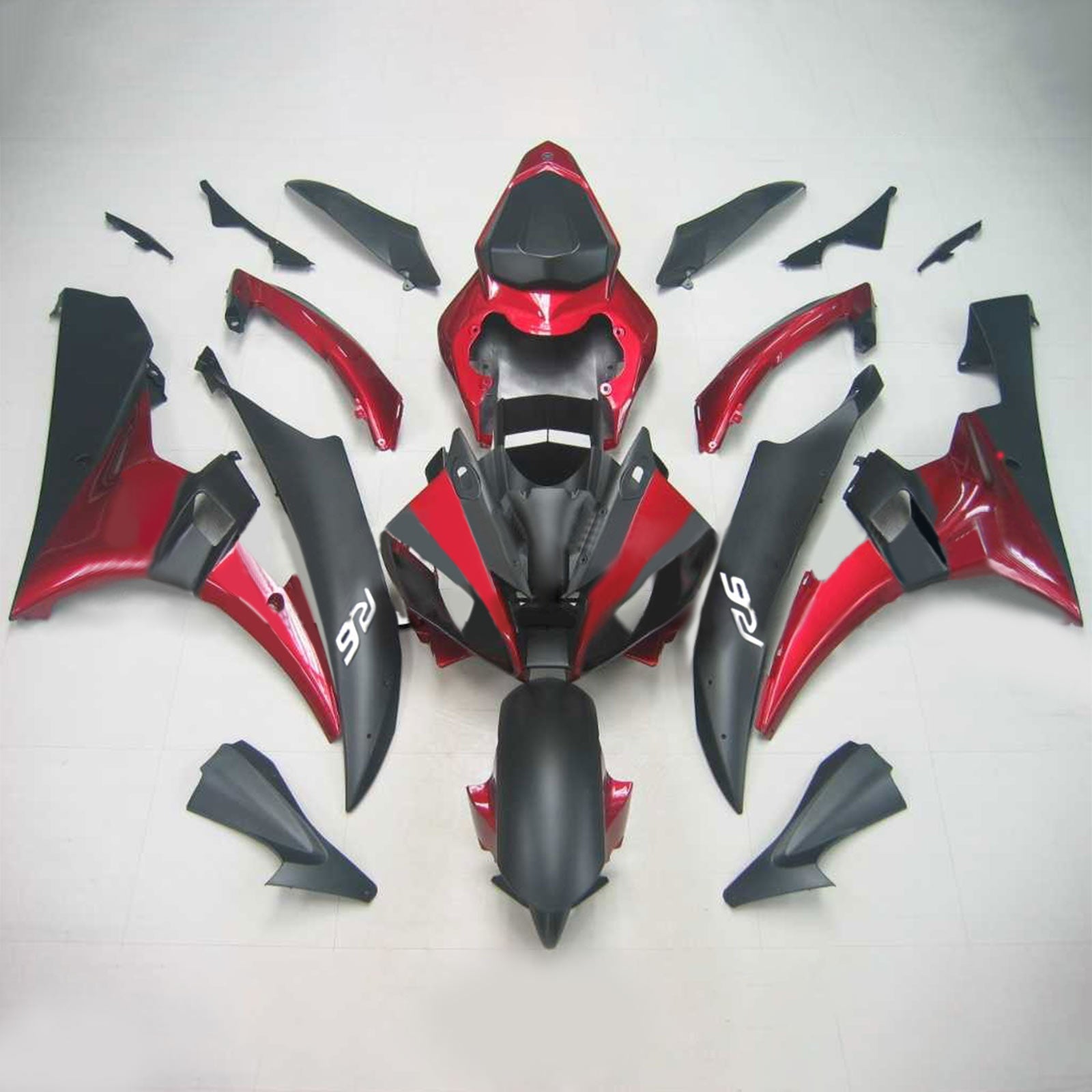 2006-2007 Yamaha YZF 600 R6 Amotopart Injection Fairing Kit Bodywork Plastic ABS #120