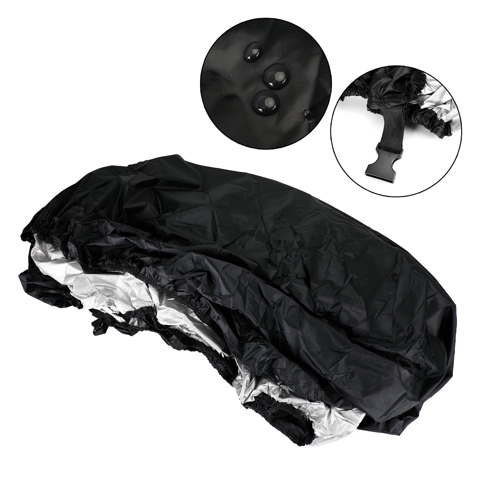 Couverture imperméable robuste noire de 14 à 16 pieds, pour bateau de pêche remorquable à coque en V