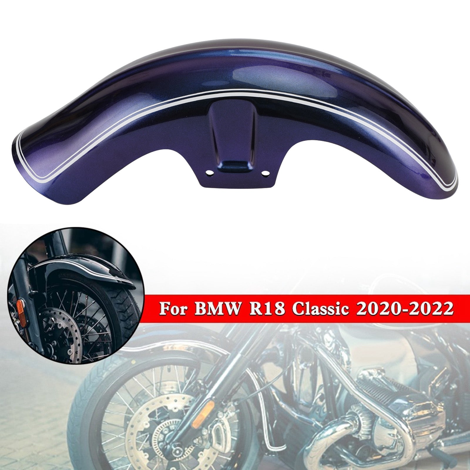 Front Wheel Fender Mudguard Splash Guard For BMW R18 Classic R 18 2020-2022