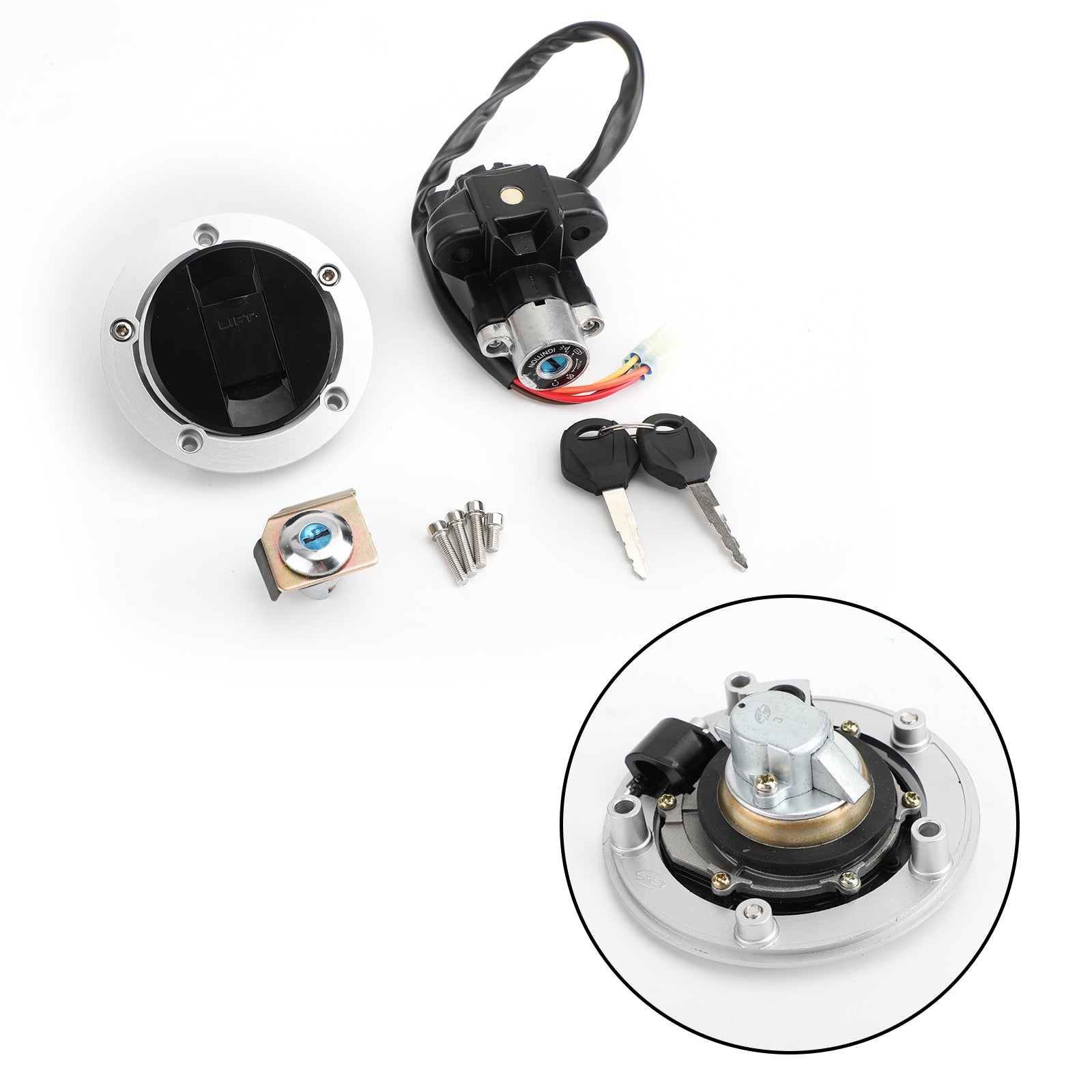 Suzuki GSXR1000 SV650 A/SF/S SFV650 SV1000 Ignition Switch Fuel Gas Cap Lock Keys 37000-16820