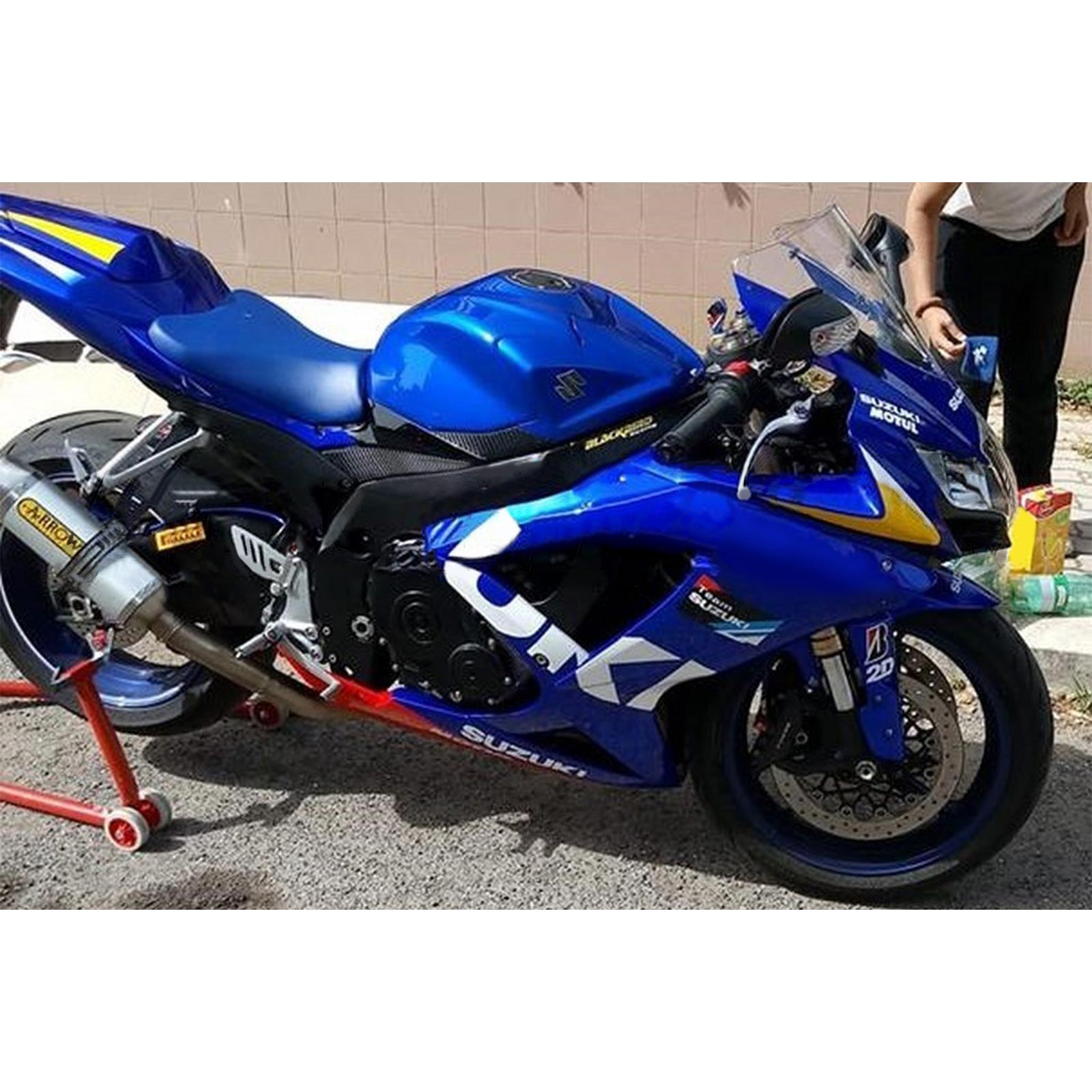 2008-2010 Suzuki GSXR 600/750 K8 AMOTOPT INFEÇÃO KIT BODYWORK PLÁSTICO ABS #130