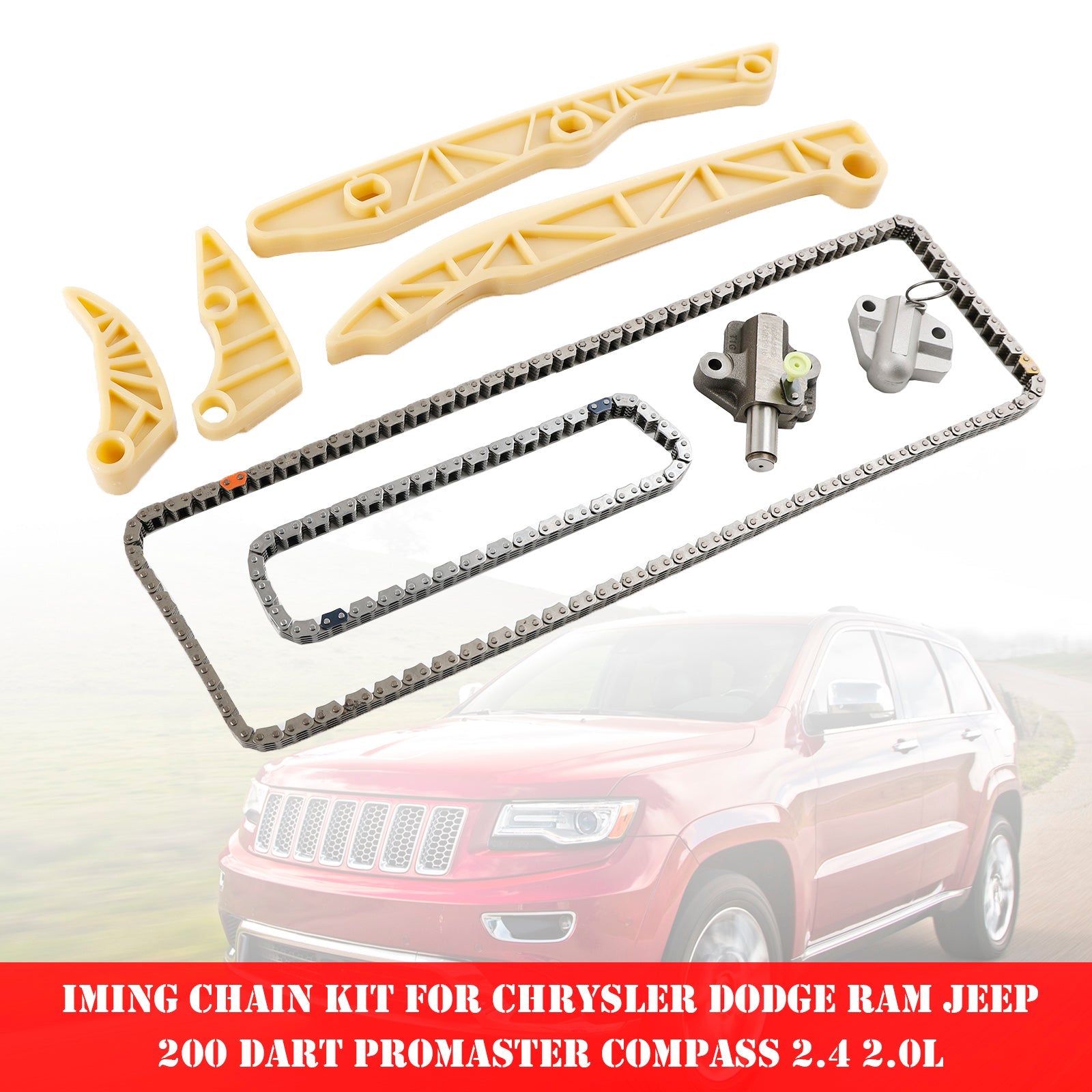 Kit de chaîne de distribution Jeep Compass 2,4 L 2017-2022 50048317 50048316