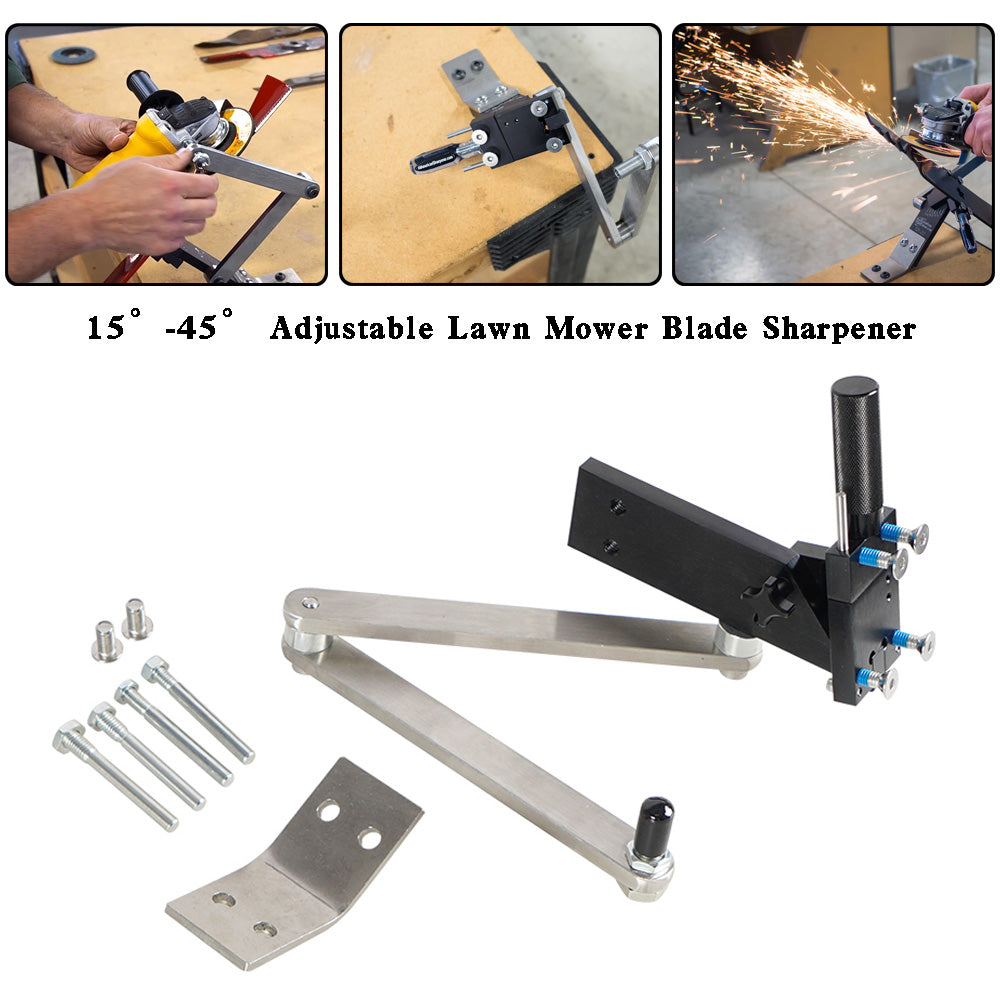 15°-45° Adjustable Lawn Mower Blade Sharpener Tool For Grinding Machine Fedex express