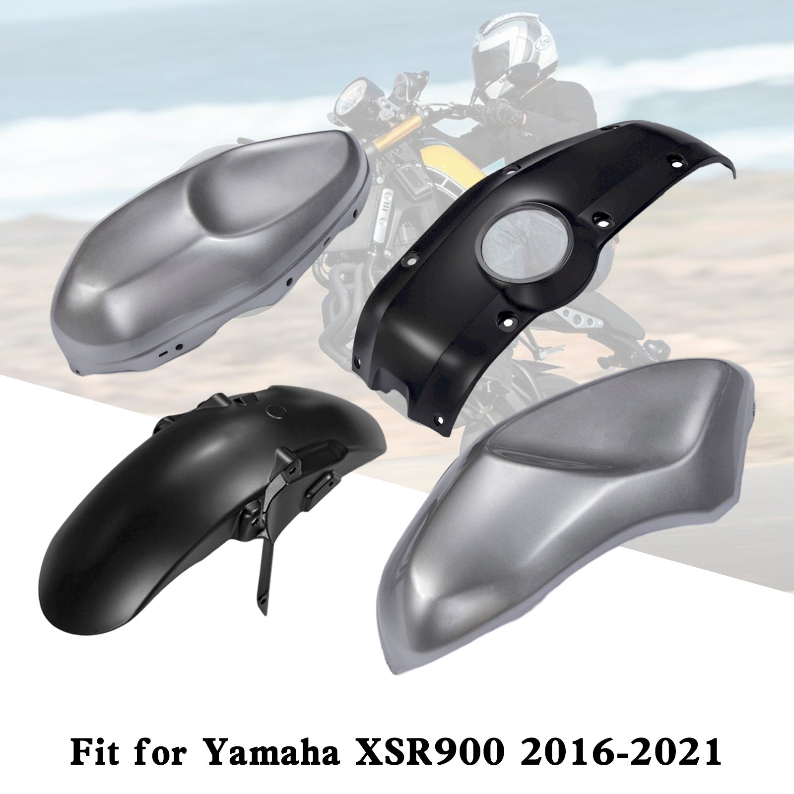 Kit de carénage de carrosserie en plastique ABS d'injection Yamaha XSR900 2016-2021 001#