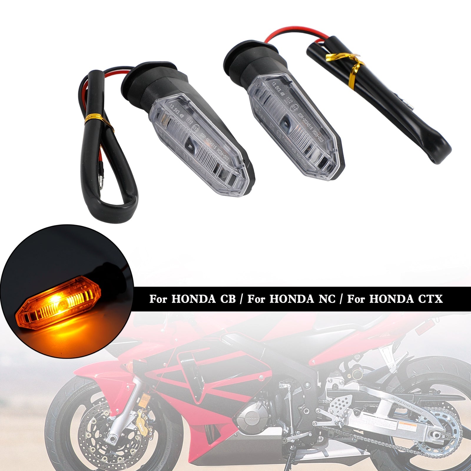 HONDA CRF250 CB500 CB650F CTX700 LED-richtingaanwijzers Indicatorlampen